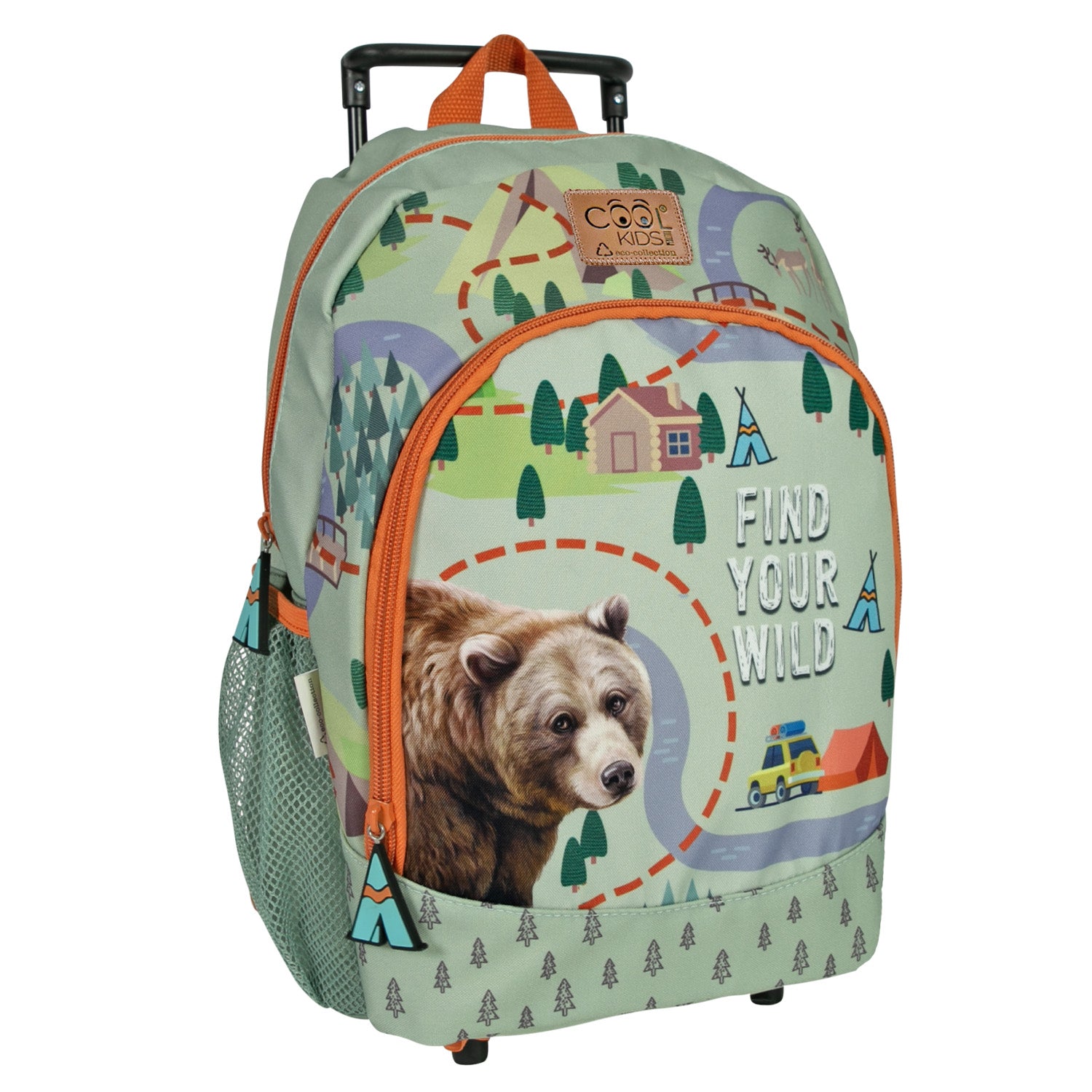 Trolley Eco con Orso Kids Eco Collection– PERLETTI