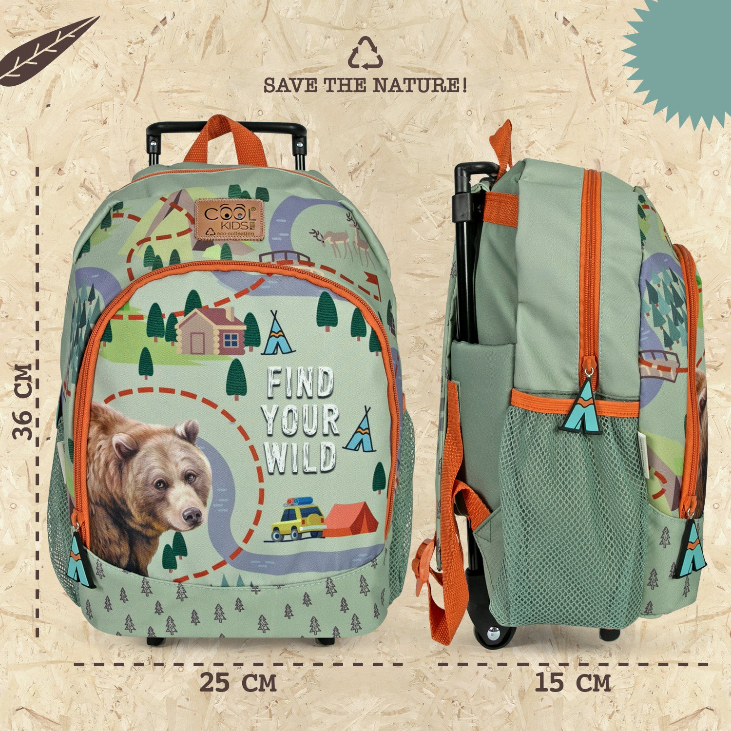 Trolley Eco con Orso - Perletti