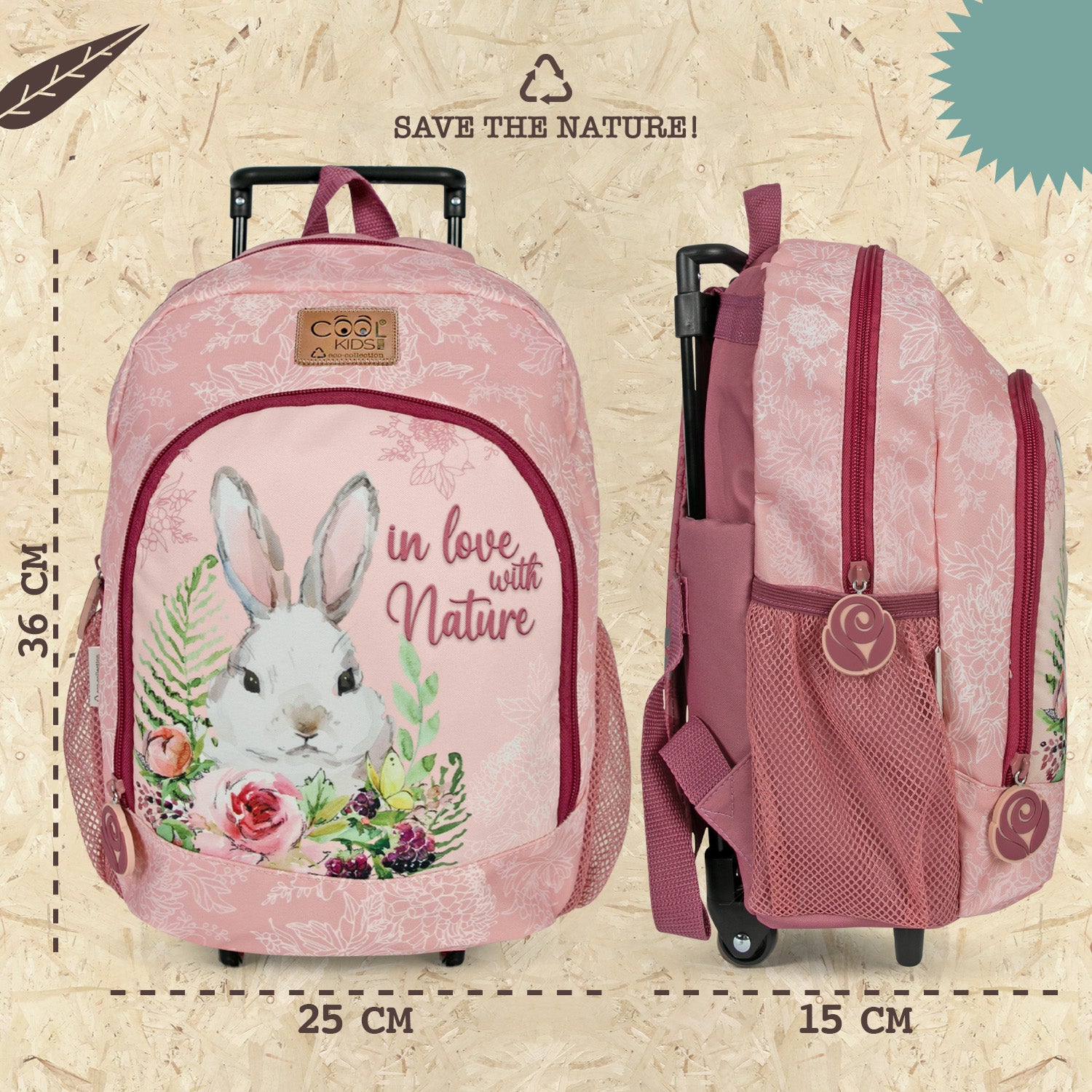 Zaino trolley Glossy Girl: Trolley di Seven