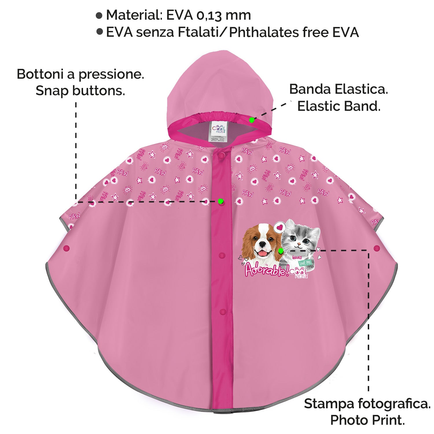 Mantellina Cane e Gatto - Perletti