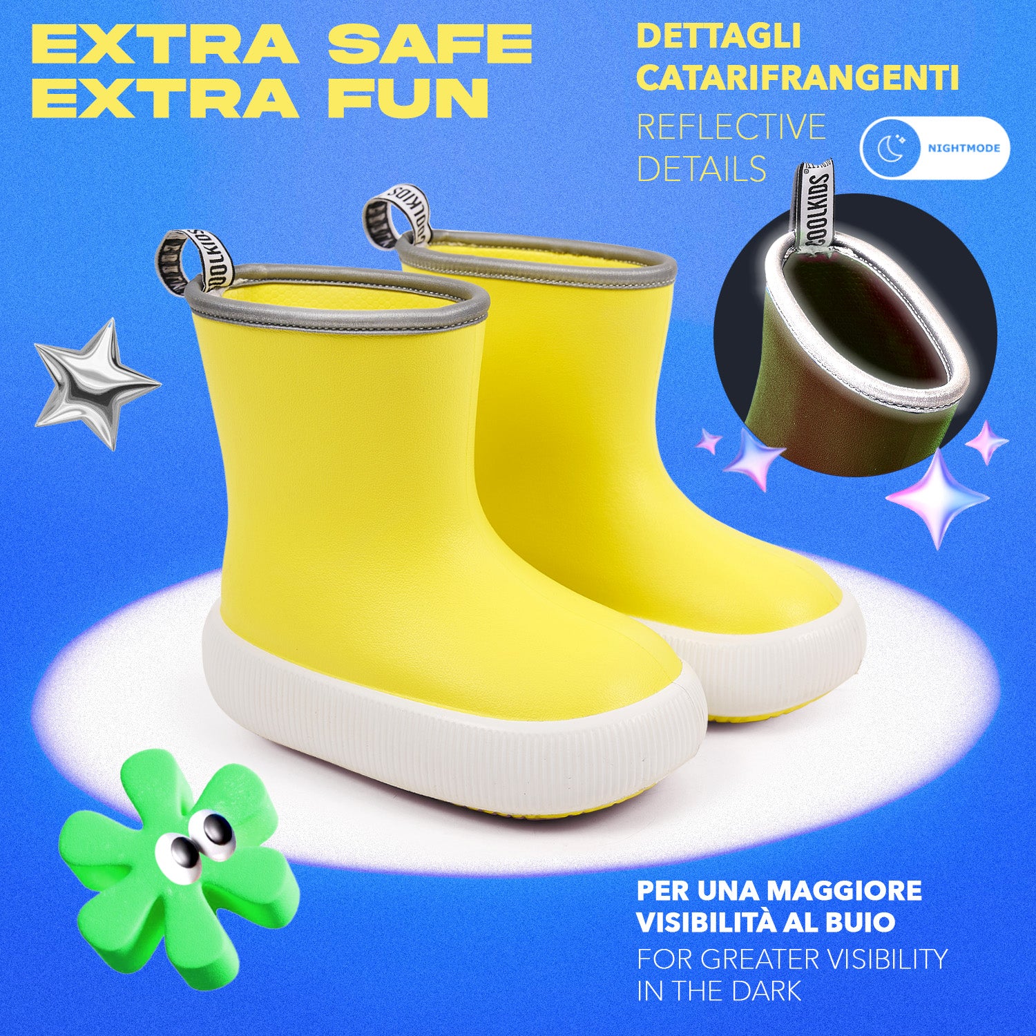 Stivaletti Chunky con Bordo Catarifrangente - Perletti