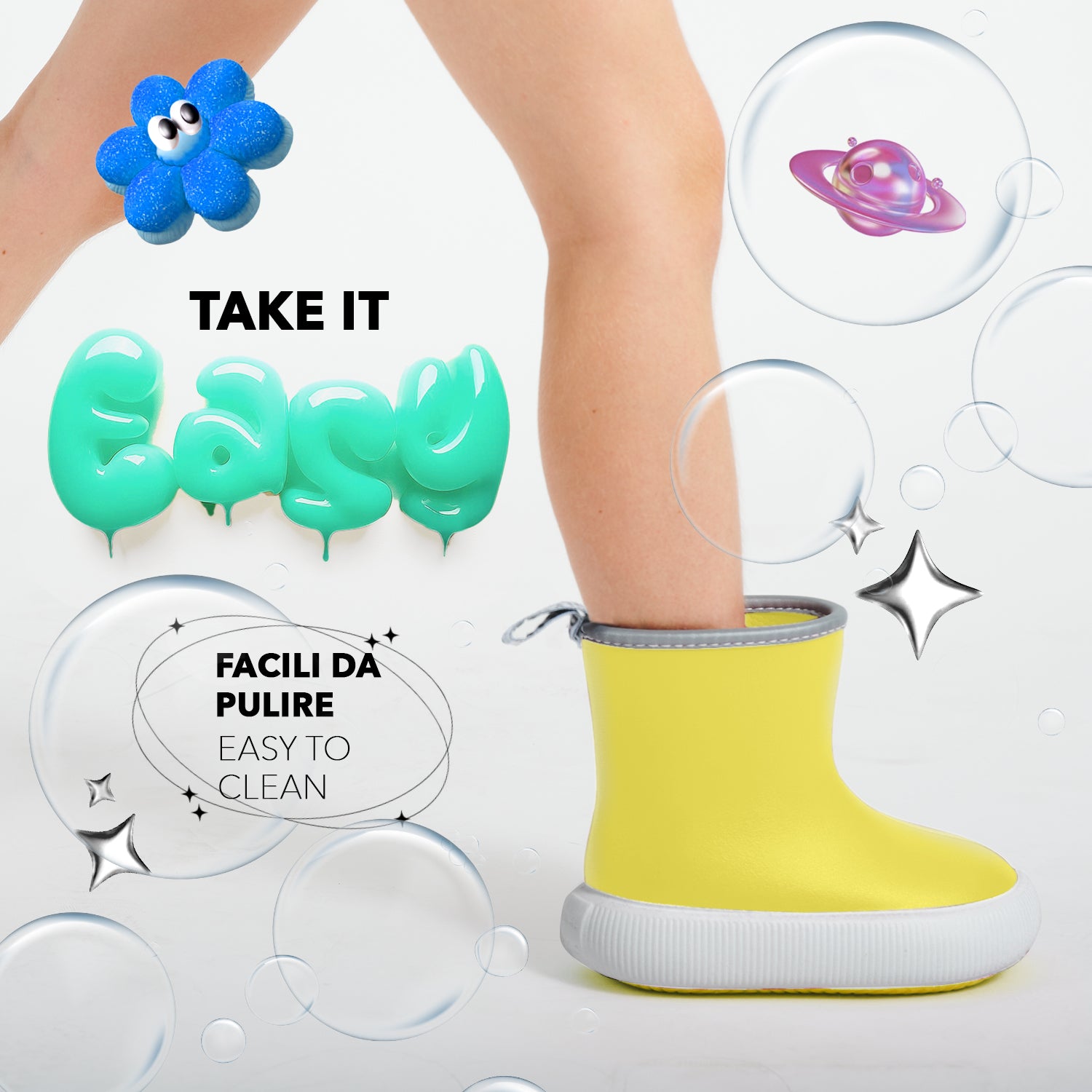 Stivaletti Chunky con Bordo Catarifrangente - Perletti