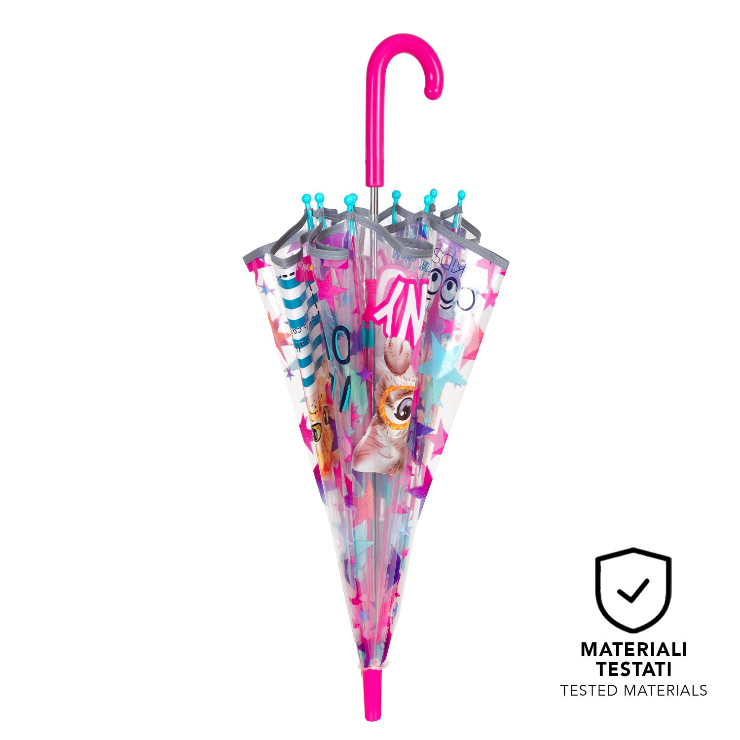 Ombrello Trasparente Funny Cat