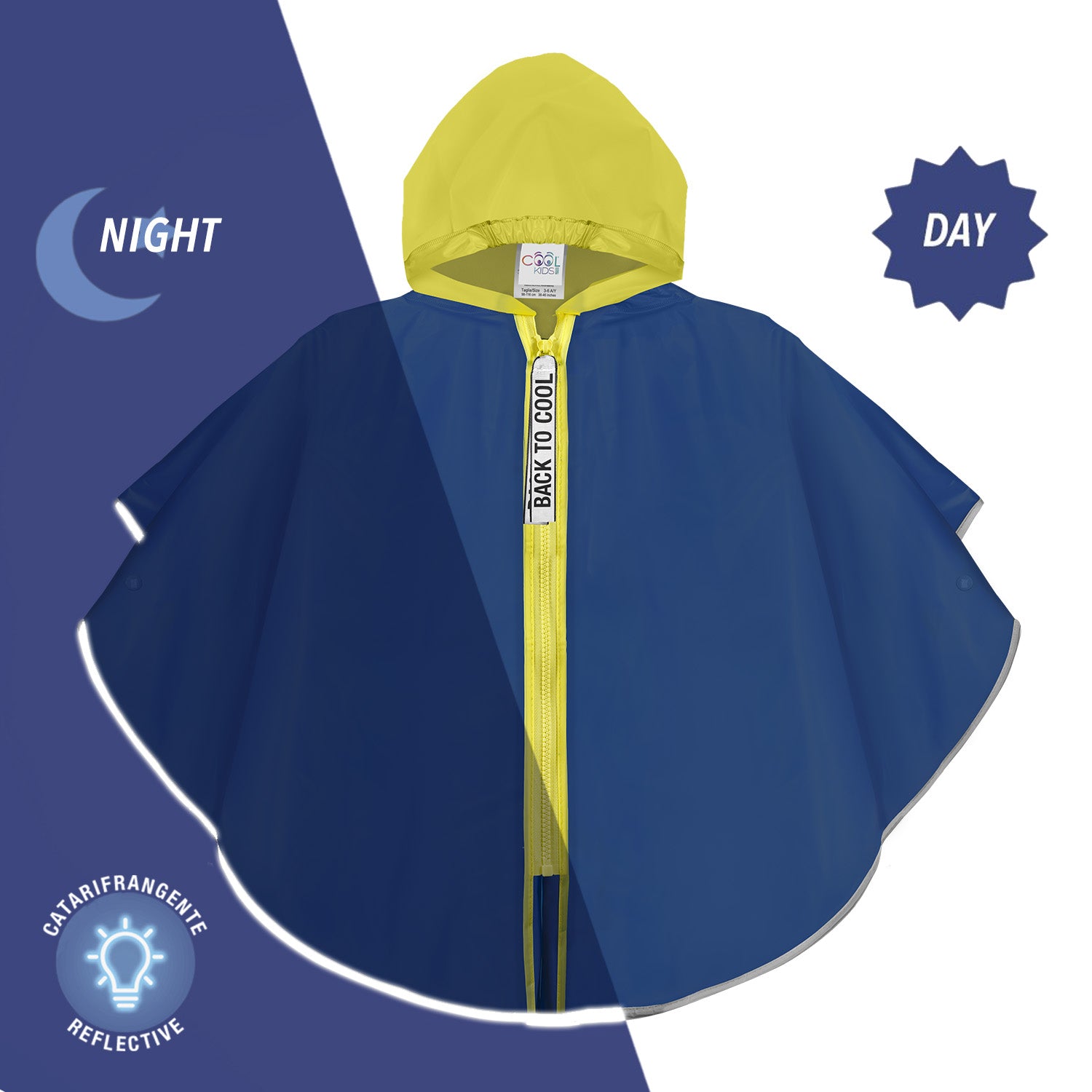 Mantellina Blu e Gialla - Perletti