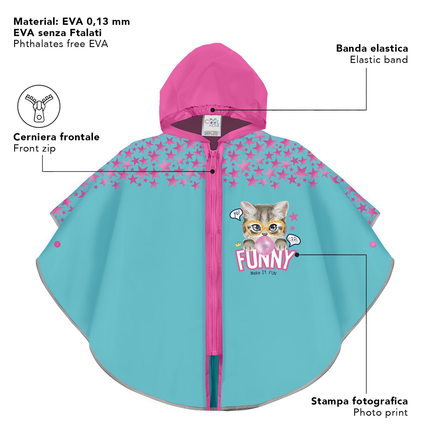 Mantellina Funny Cat - Perletti