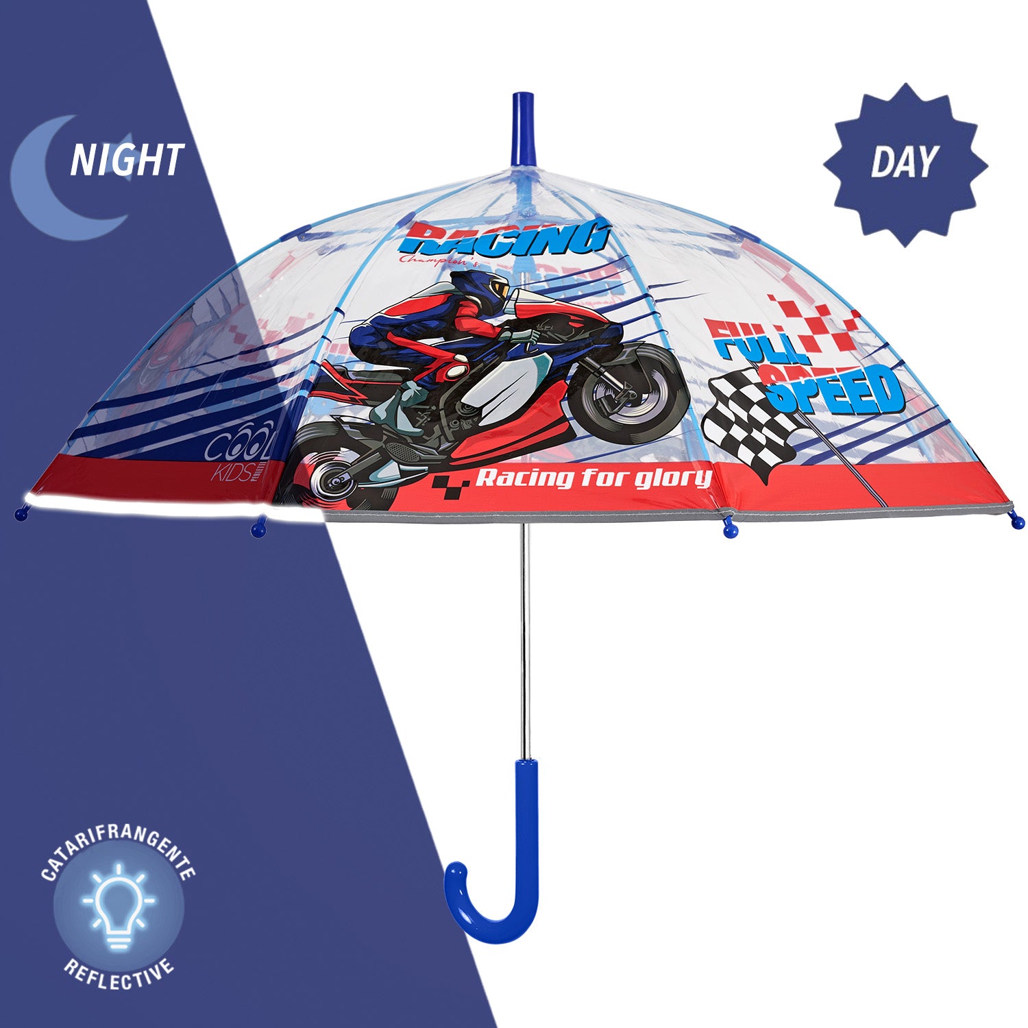 Ombrello Trasparente Racing - Perletti