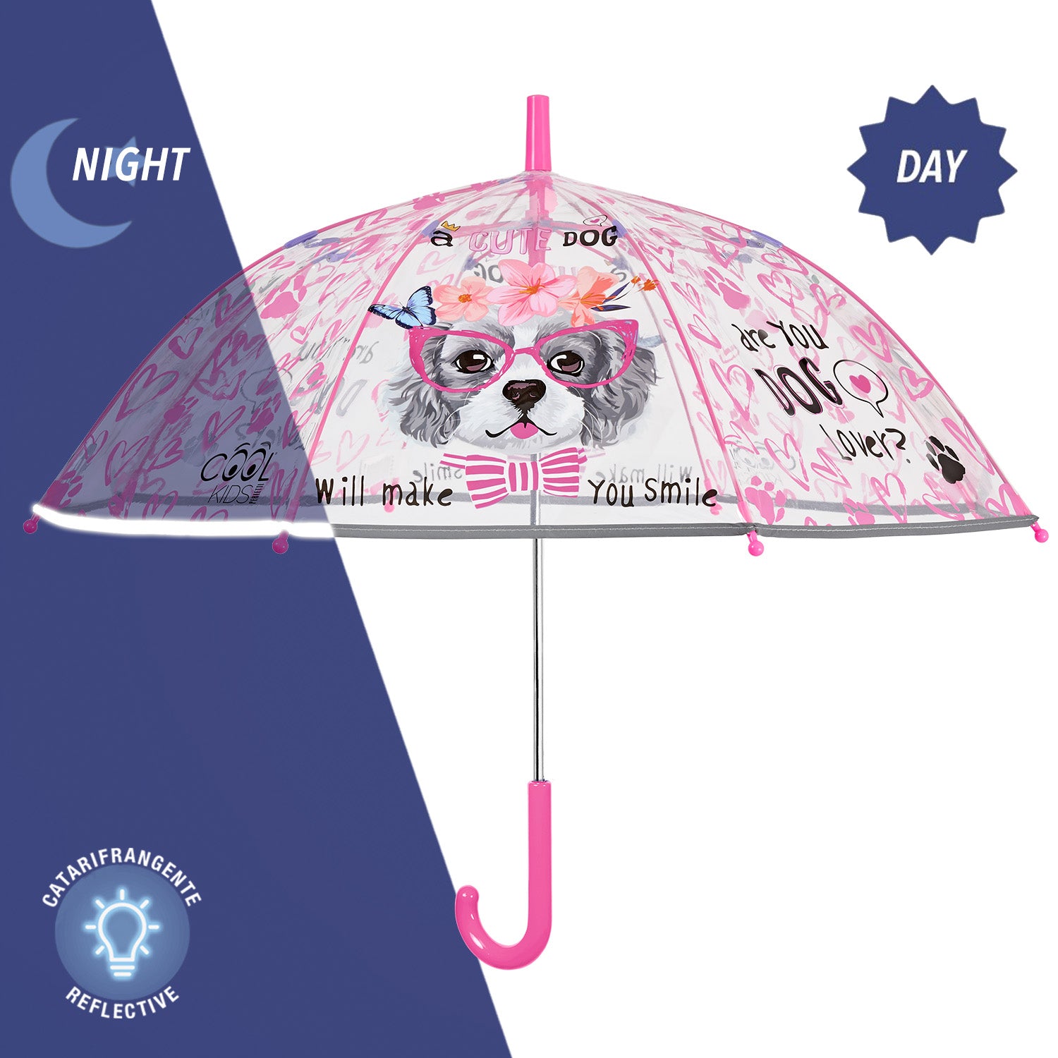 Ombrello Trasparente Cane - Perletti