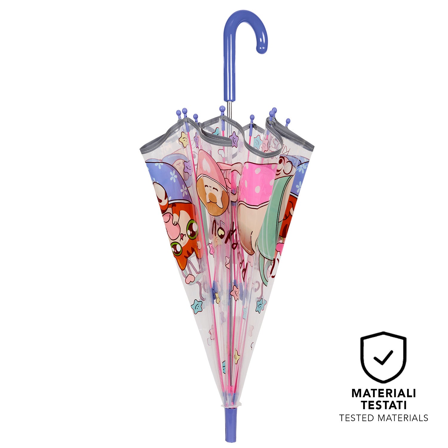 Ombrello Trasparente Gatti Kawaii - Perletti