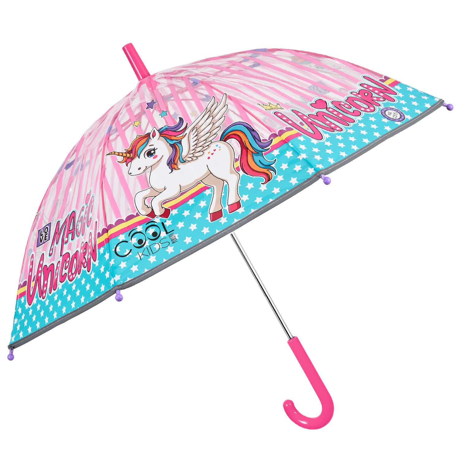 Ombrello Trasparente Magico Unicorno - Perletti