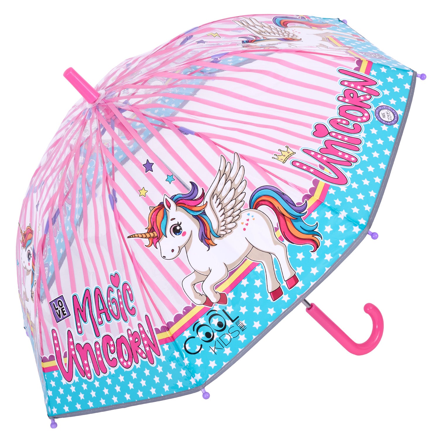 Ombrello Trasparente Magico Unicorno - Perletti
