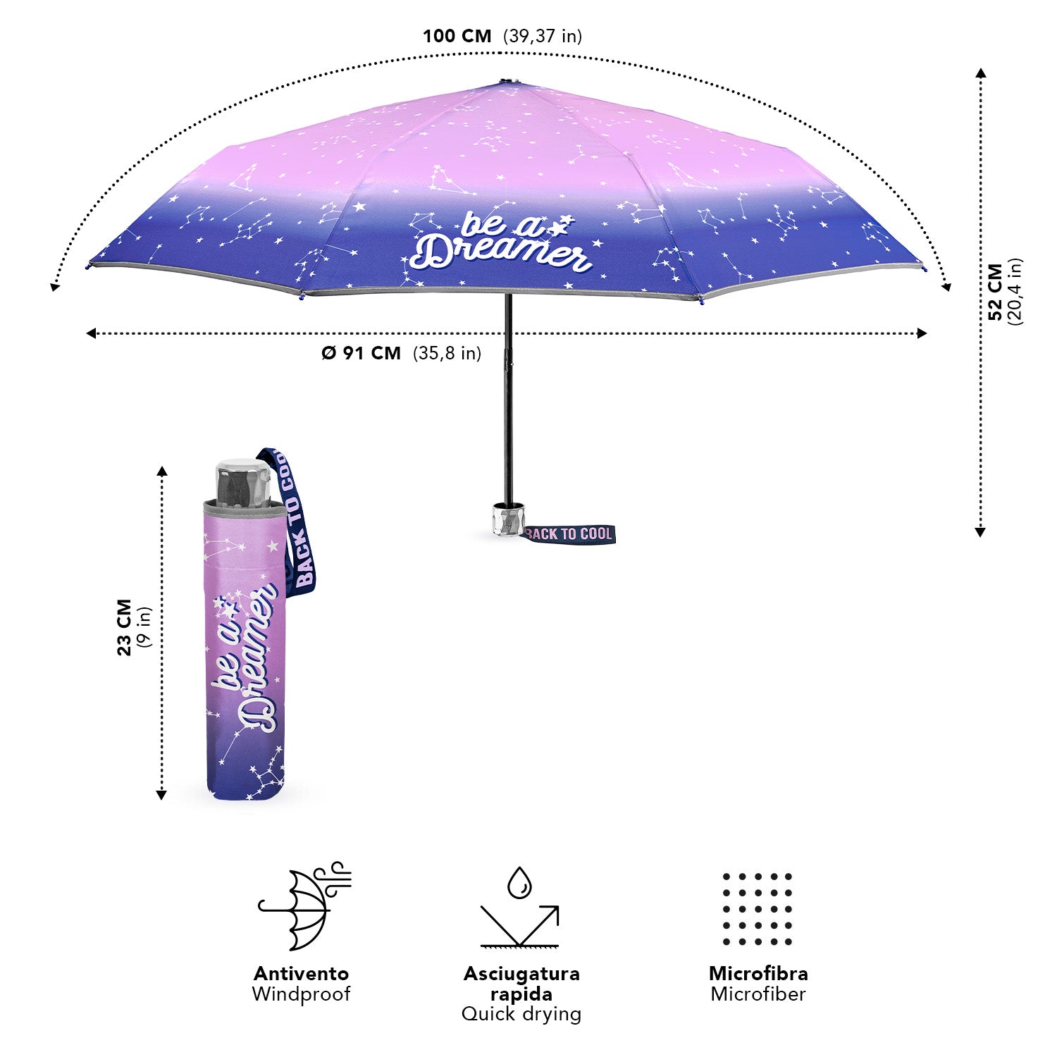 Ombrello Manuale Dreamer - Perletti