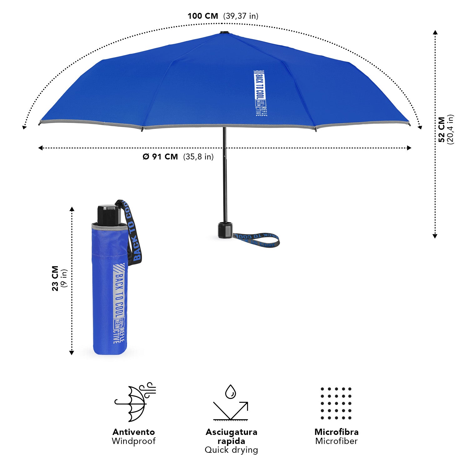 Ombrello Manuale Back to Cool - Perletti