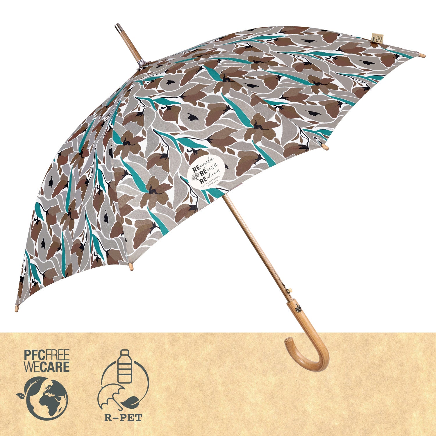 Ombrello Green Lungo Acquerello - Perletti