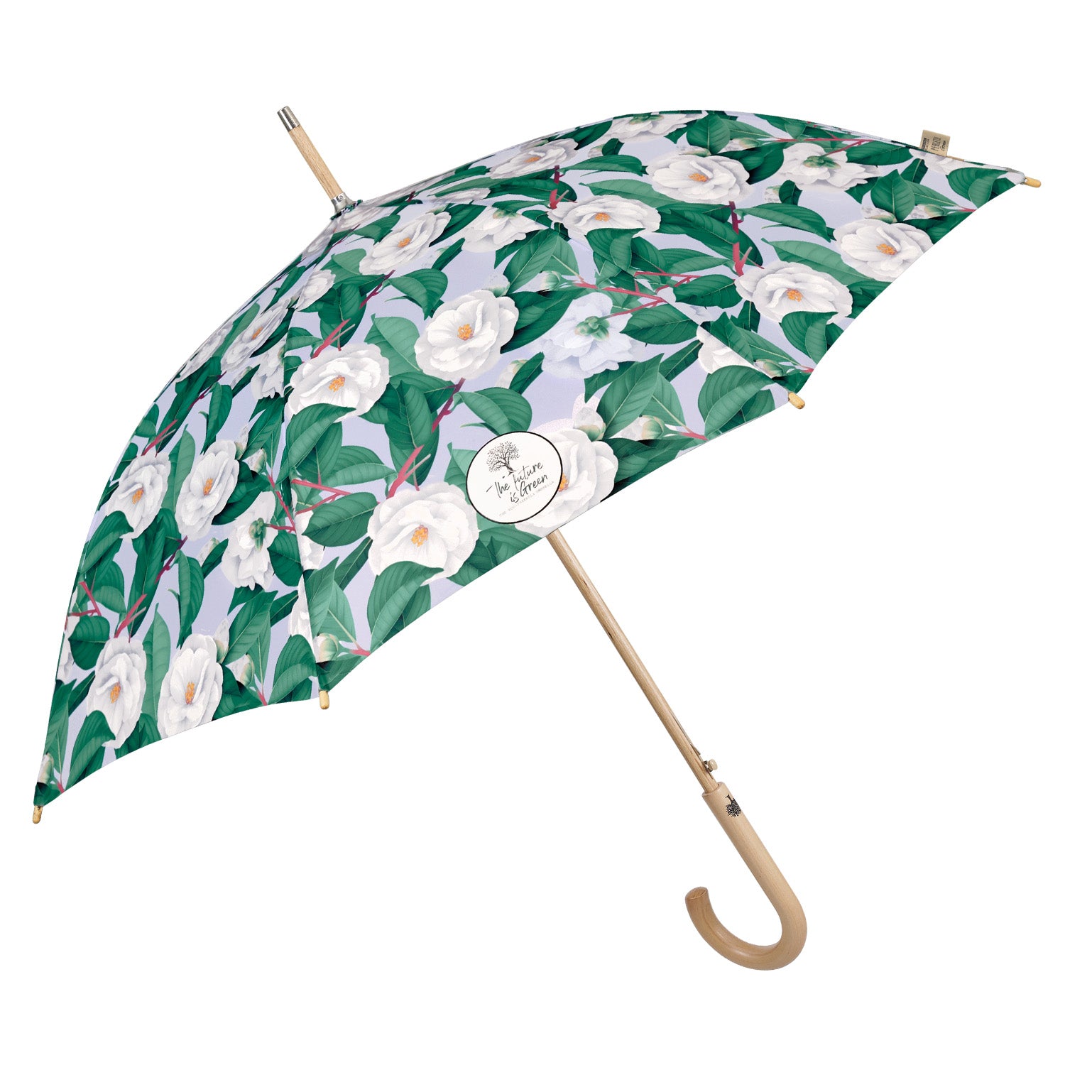 Ombrello Green Lungo Camelie - Perletti