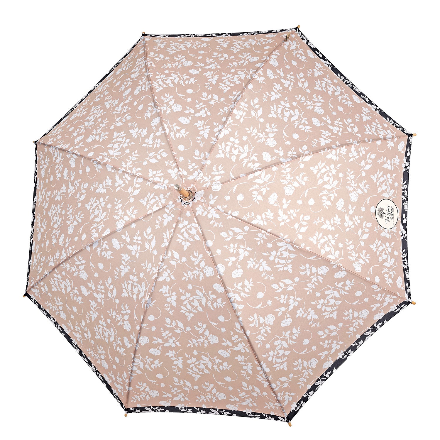 Ombrello Green Lungo Fiore Bianco - Perletti