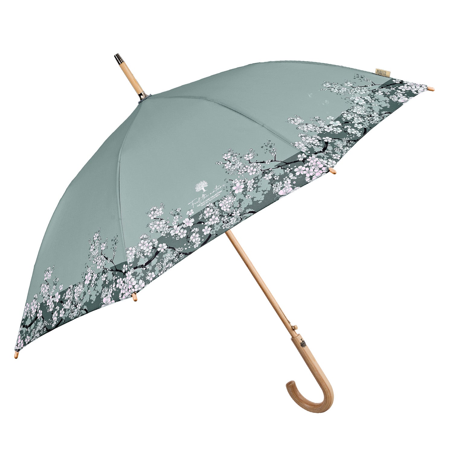 Ombrello Green Lungo a Fiori - Perletti