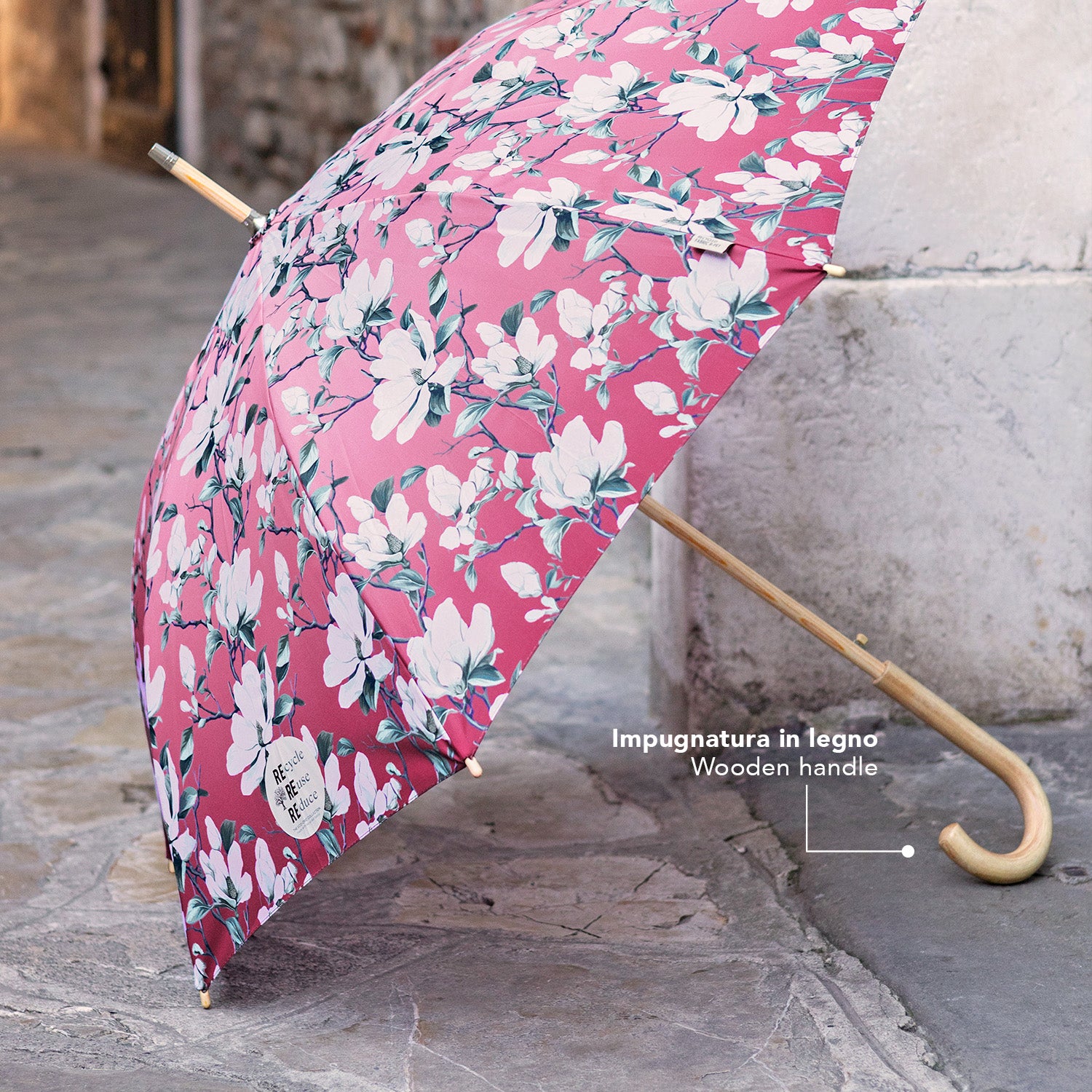Ombrello Green Lungo Magnolia - Perletti