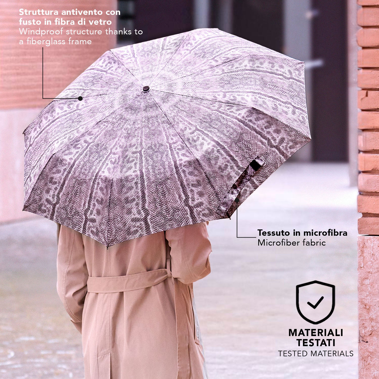 Ombrello Apri e Chiudi Pitonato - Perletti