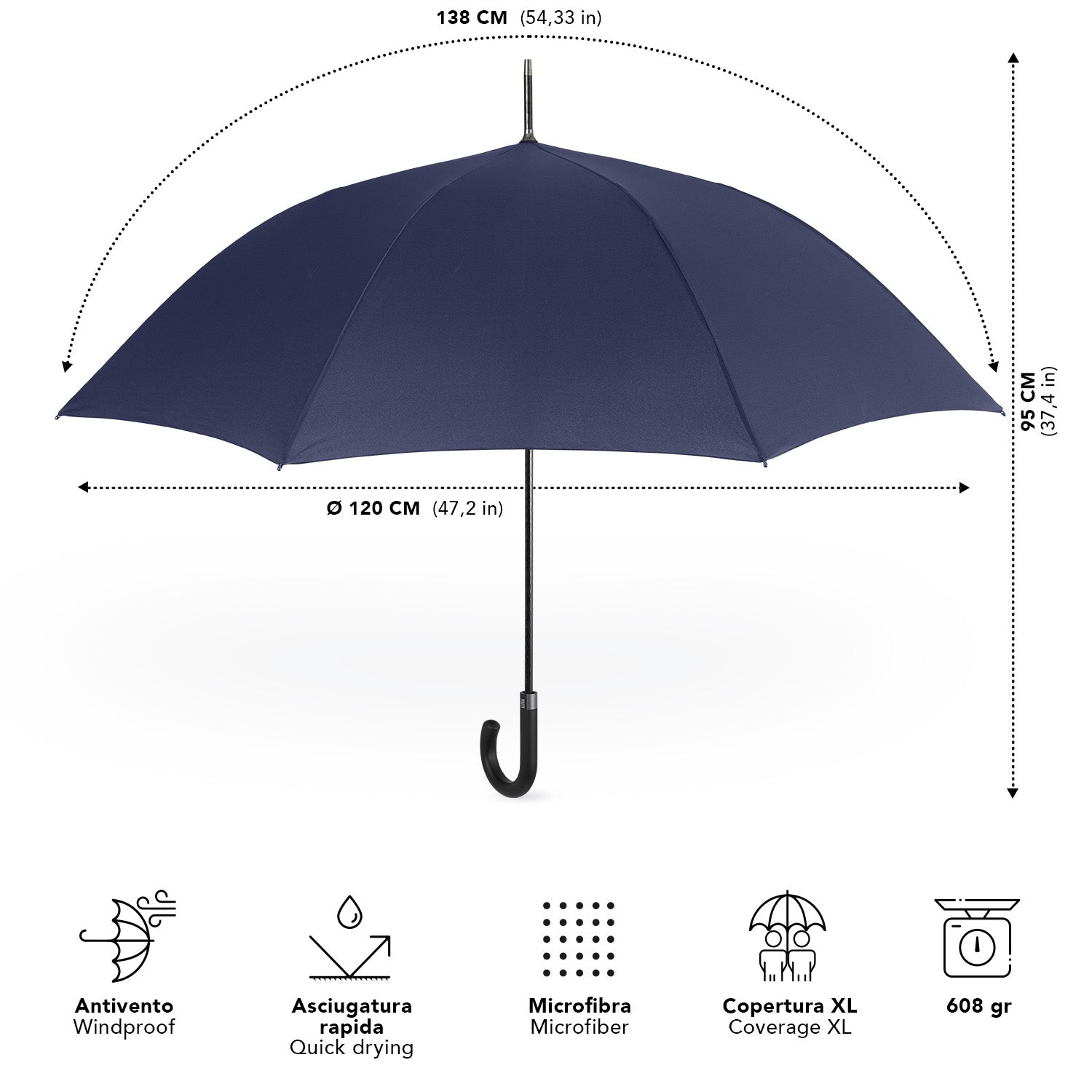 Ombrello Technology Automatico Golf - Perletti