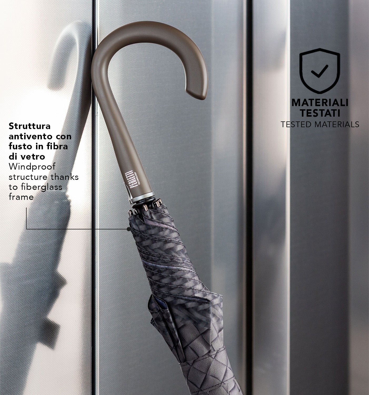 Ombrello Technology Lungo Fantasia Intrecciata - Perletti