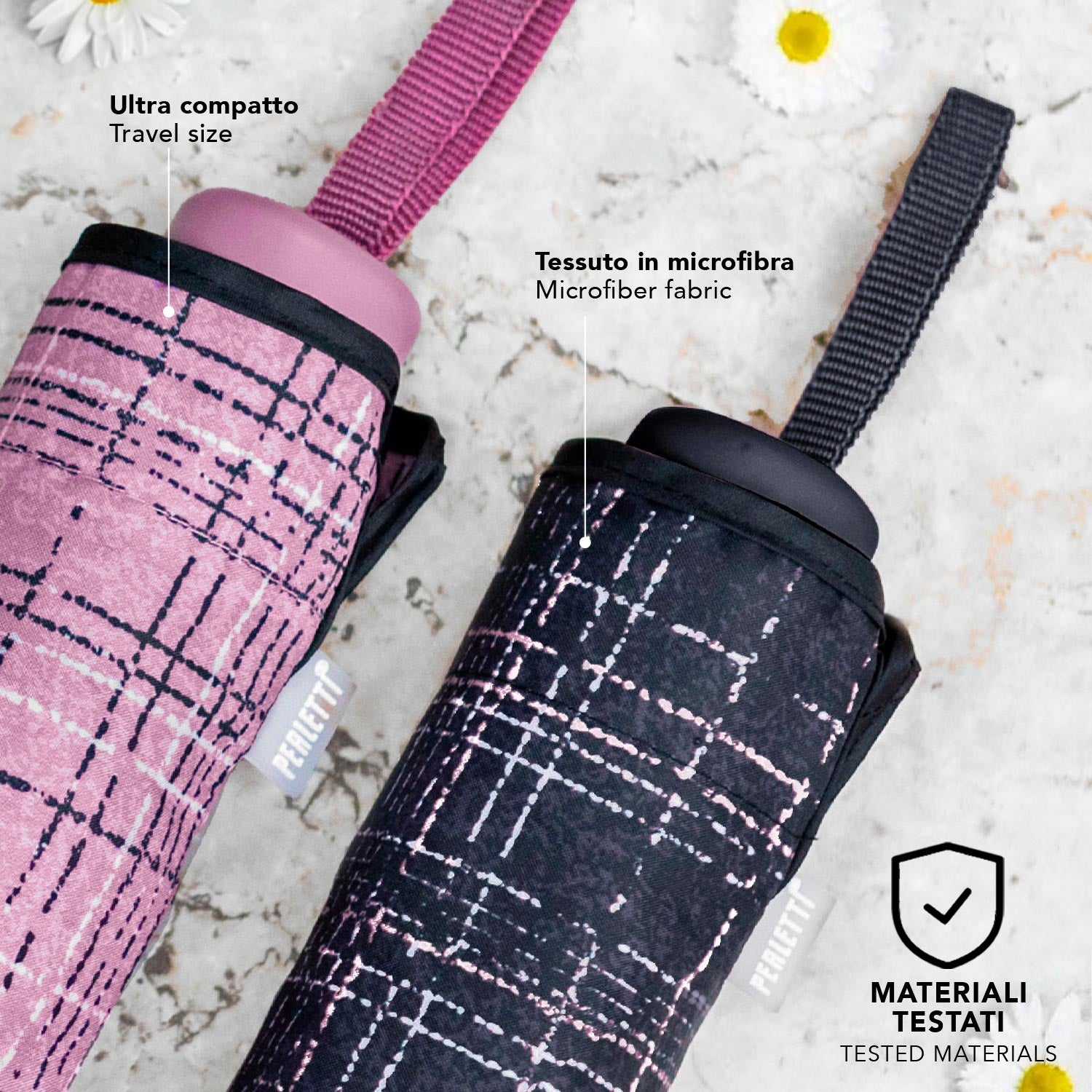 Ombrello Super Mini Scozzese Tweed - Perletti