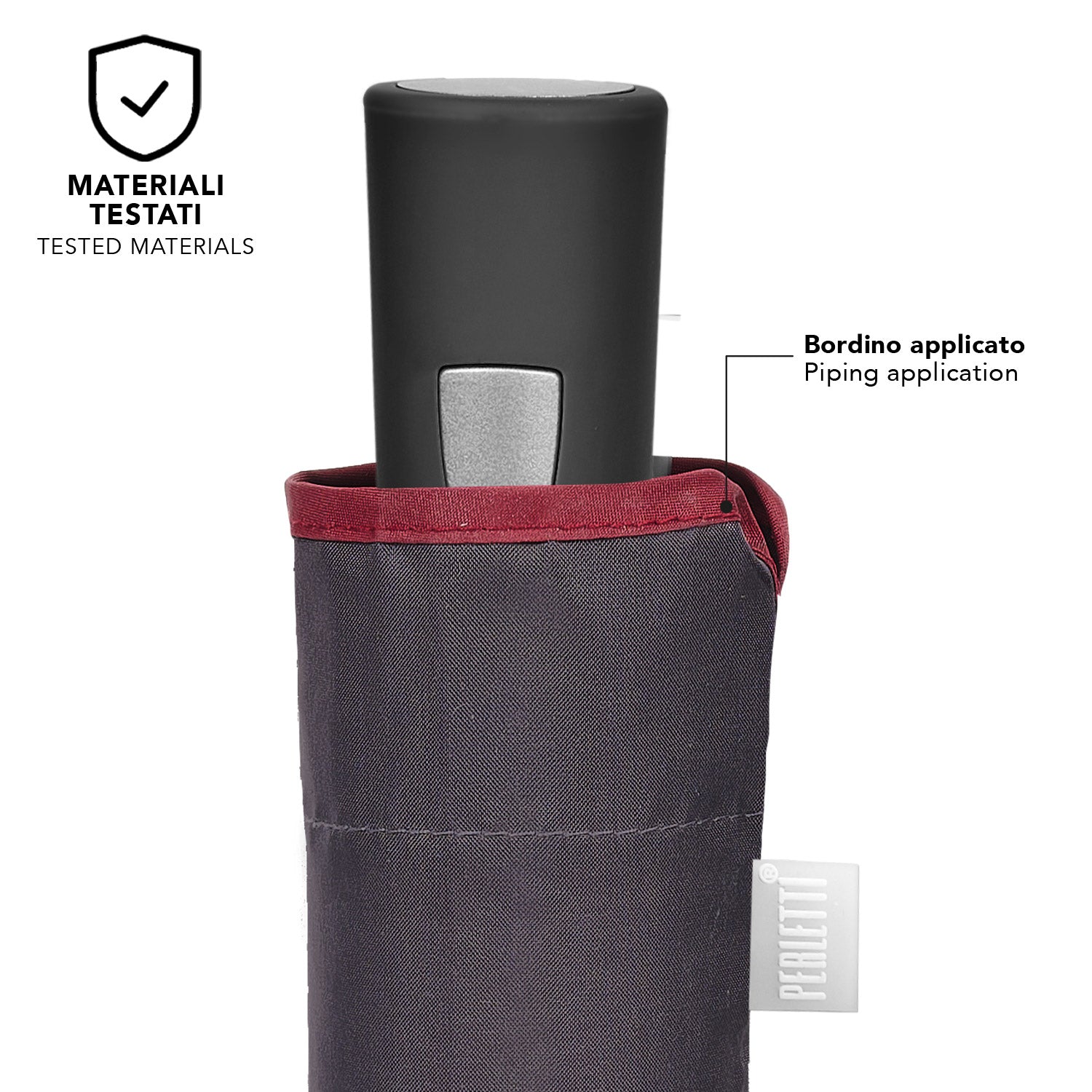 Ombrello Automatico Tinta Unita con Bordo