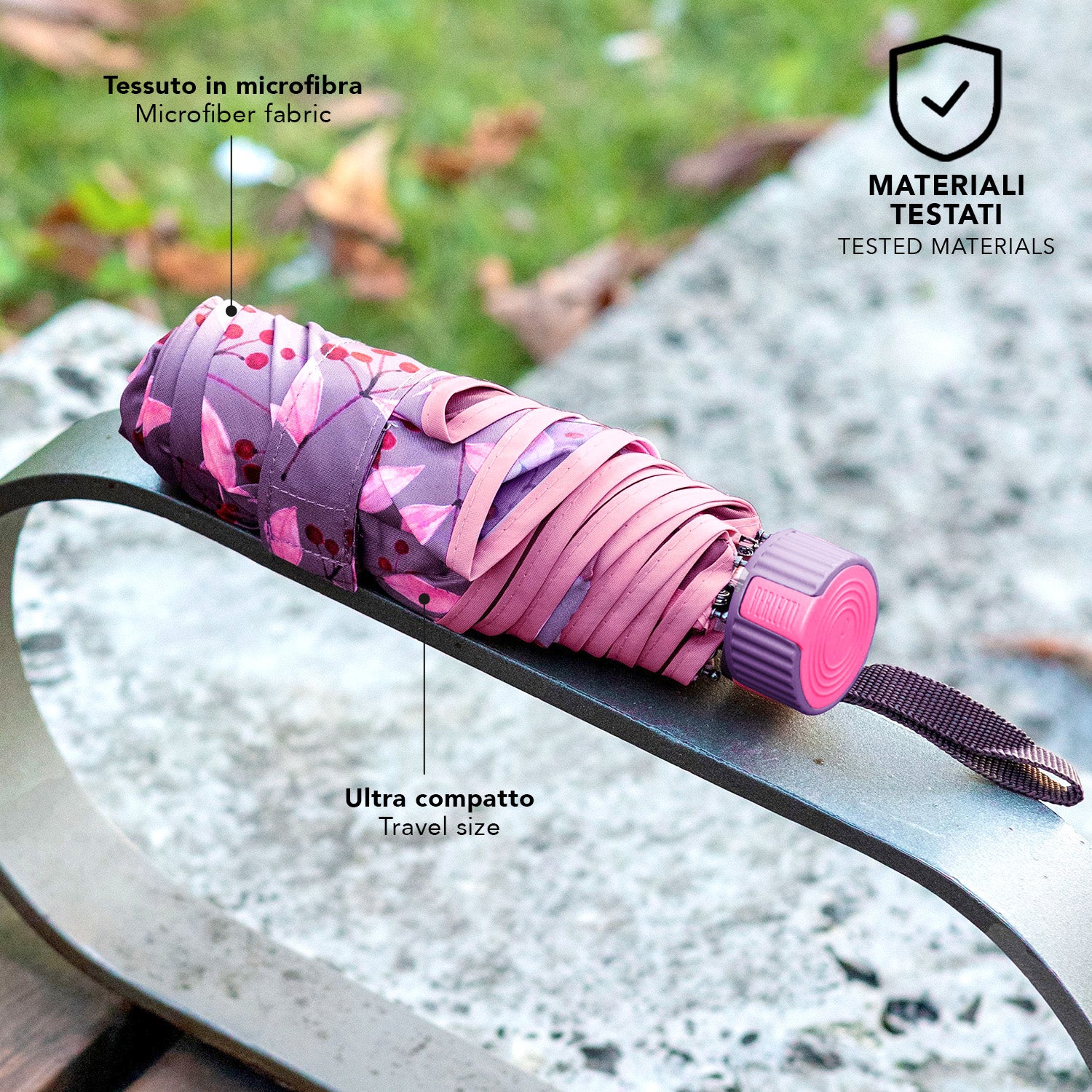 Ombrello Ultra Mini Manuale a Foglie - Perletti