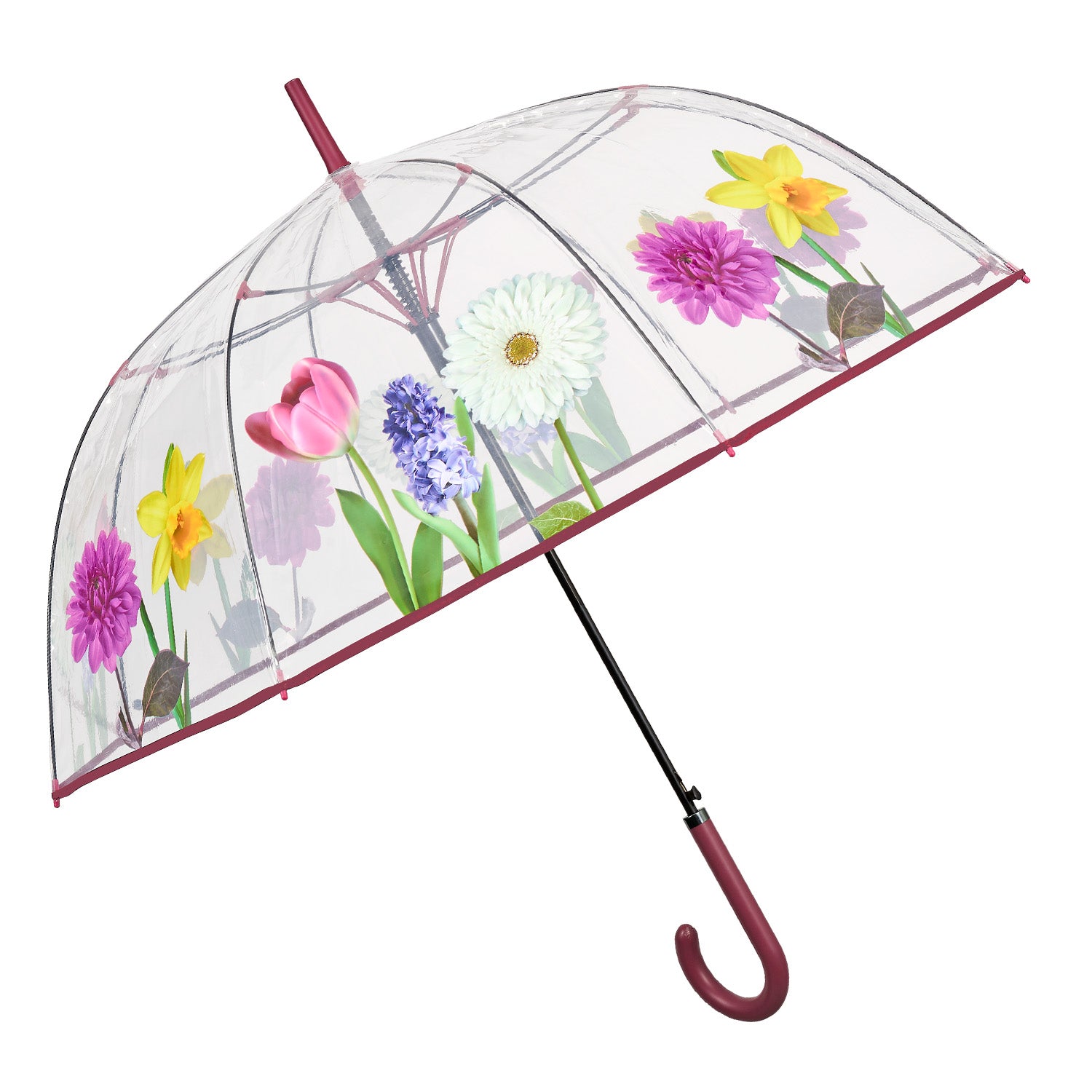 Ombrello Trasparente Floreale - Perletti