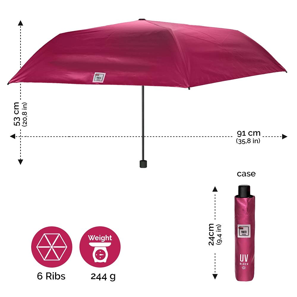 Ombrello Metallizzato con Protezione UV - Perletti