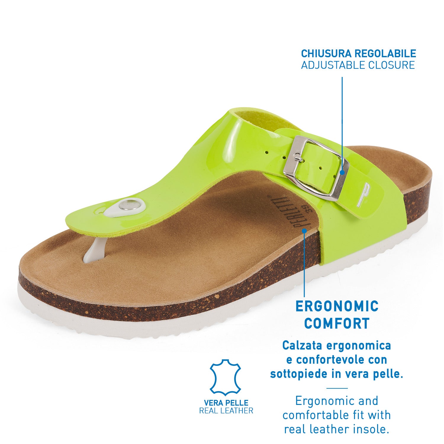 Infradito Comfort Vernice - Perletti