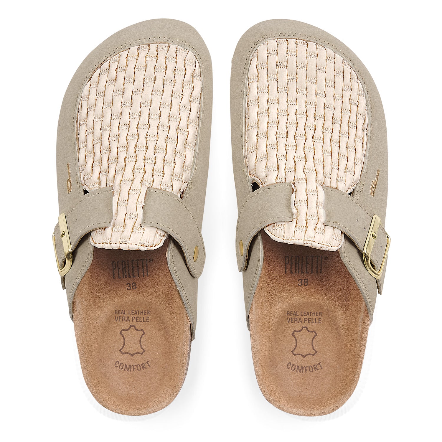 Ciabatte Comfort con Inserto Intrecciato - Perletti