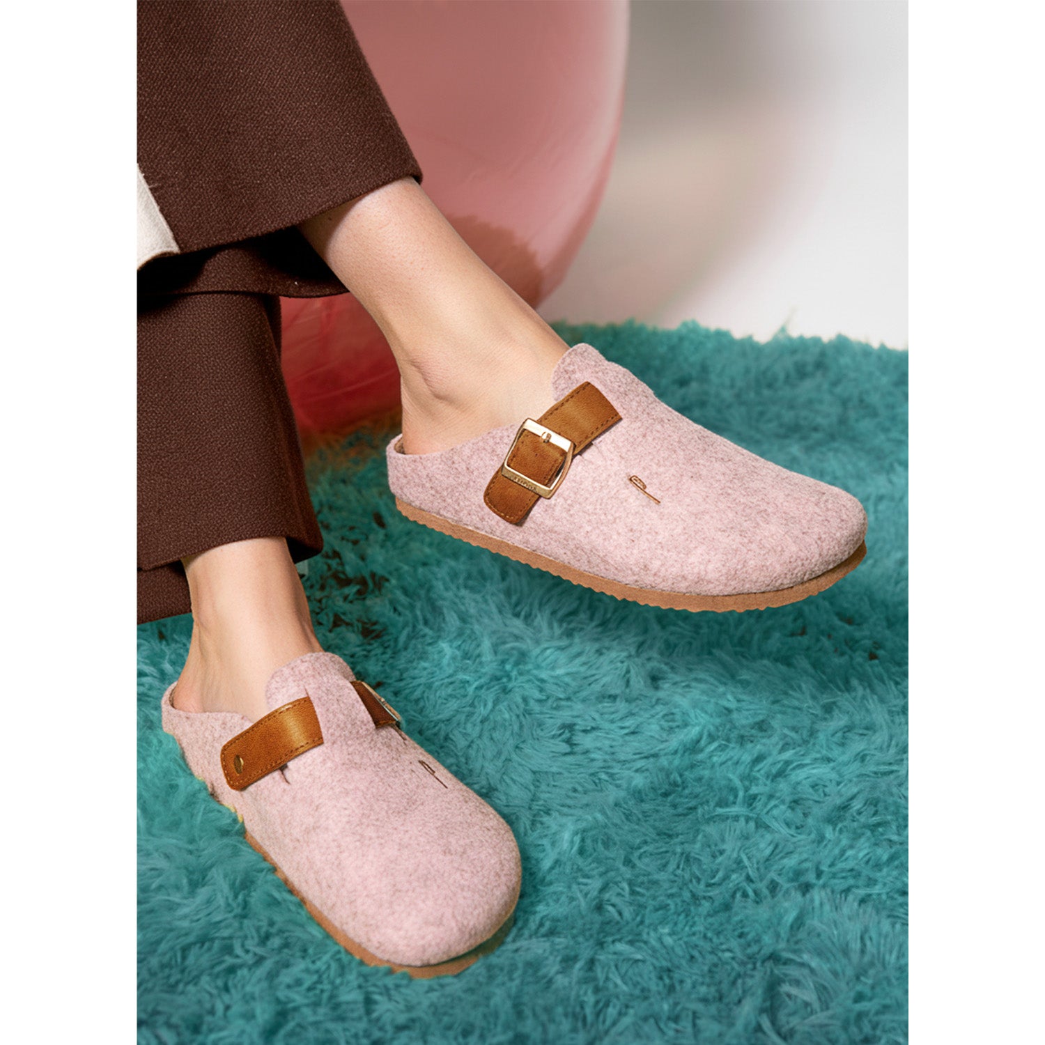 Ciabatte Comfort in Feltro - Perletti