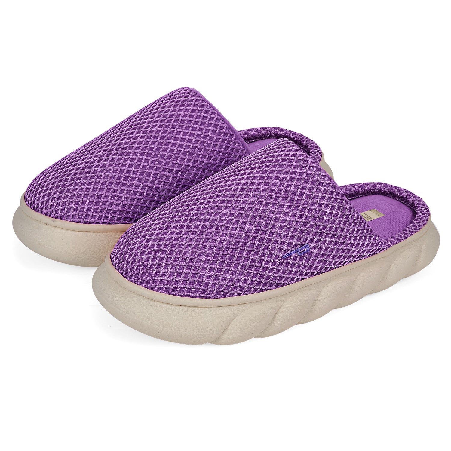 Pantofole a Rete con Suola Platform - Perletti