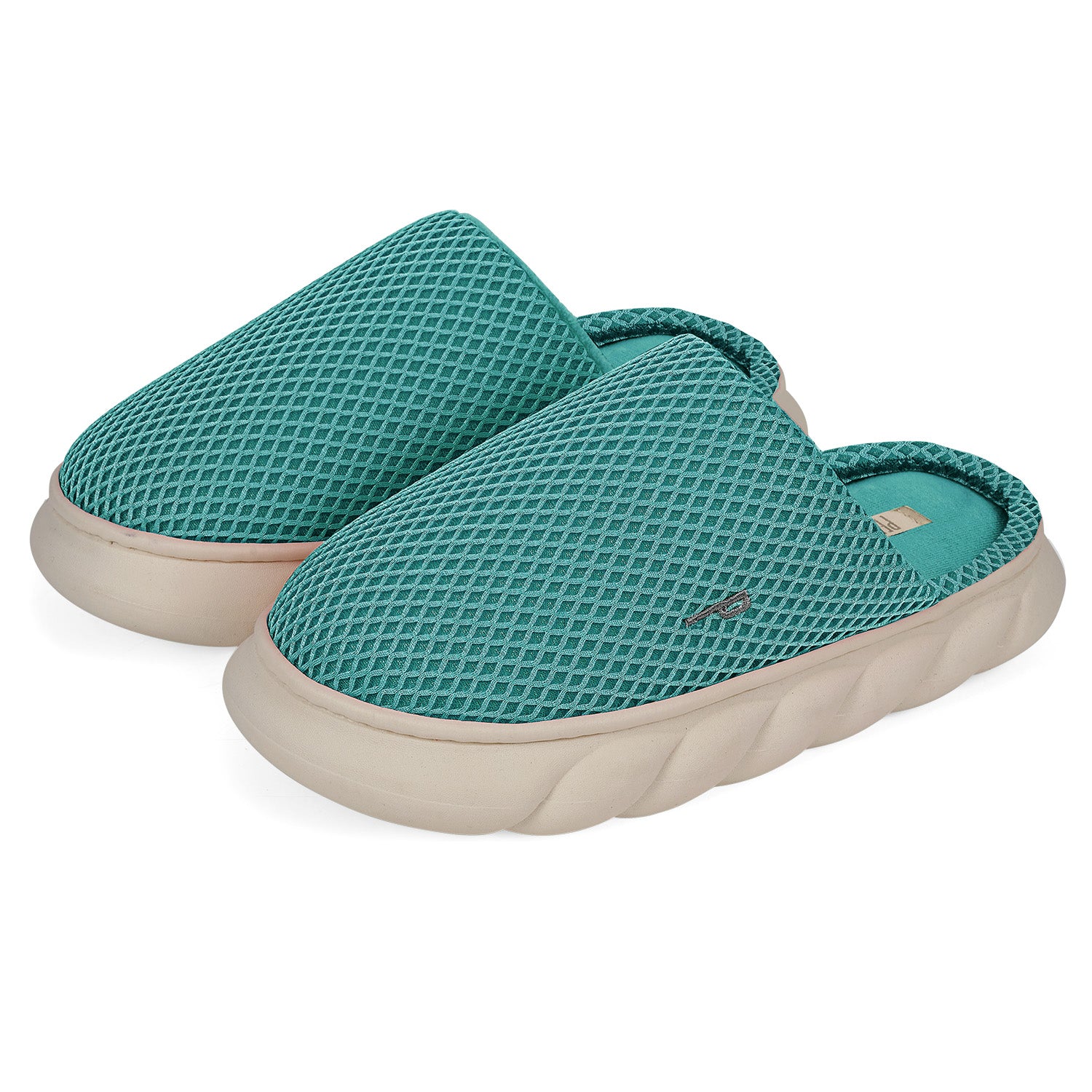 Pantofole a Rete con Suola Platform - Perletti