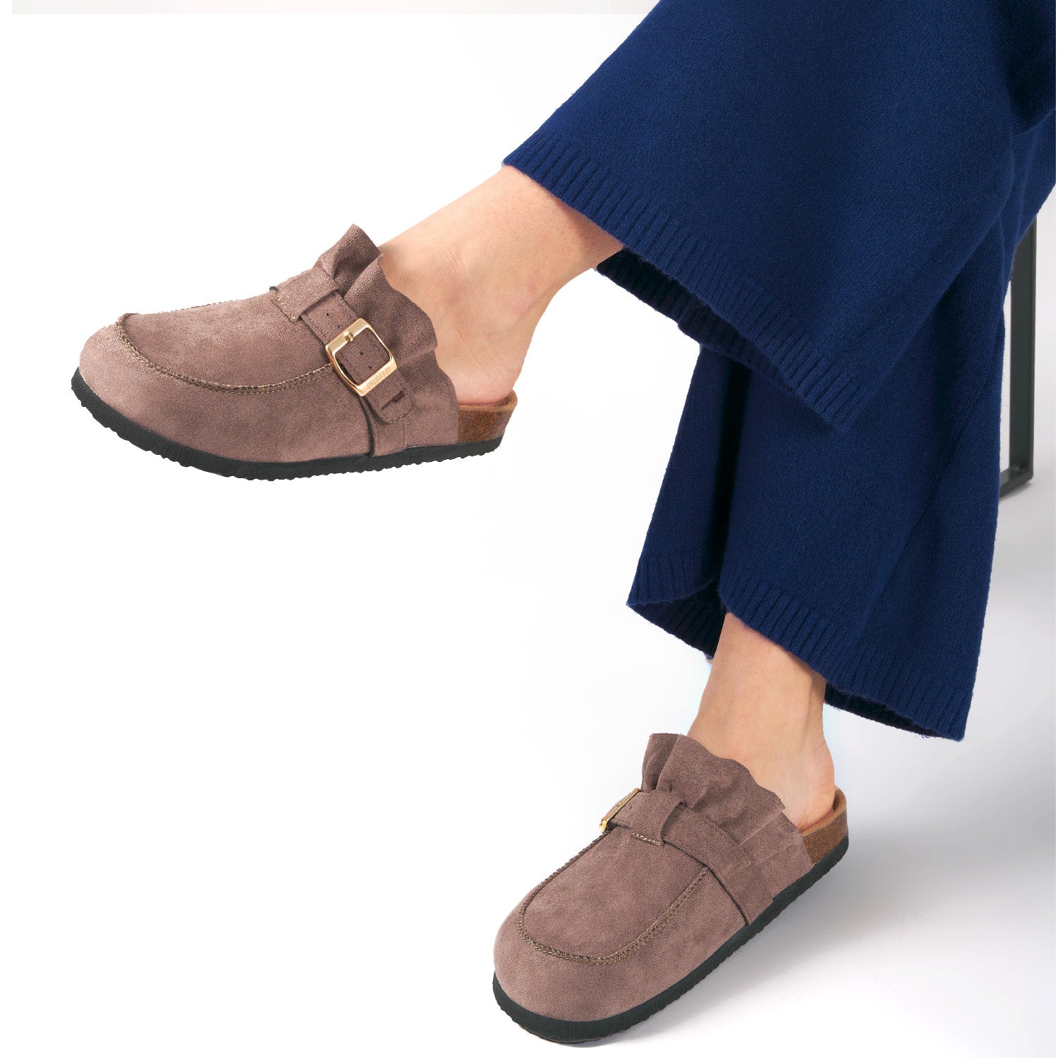 Ciabatte Comfort con Rouche - Perletti