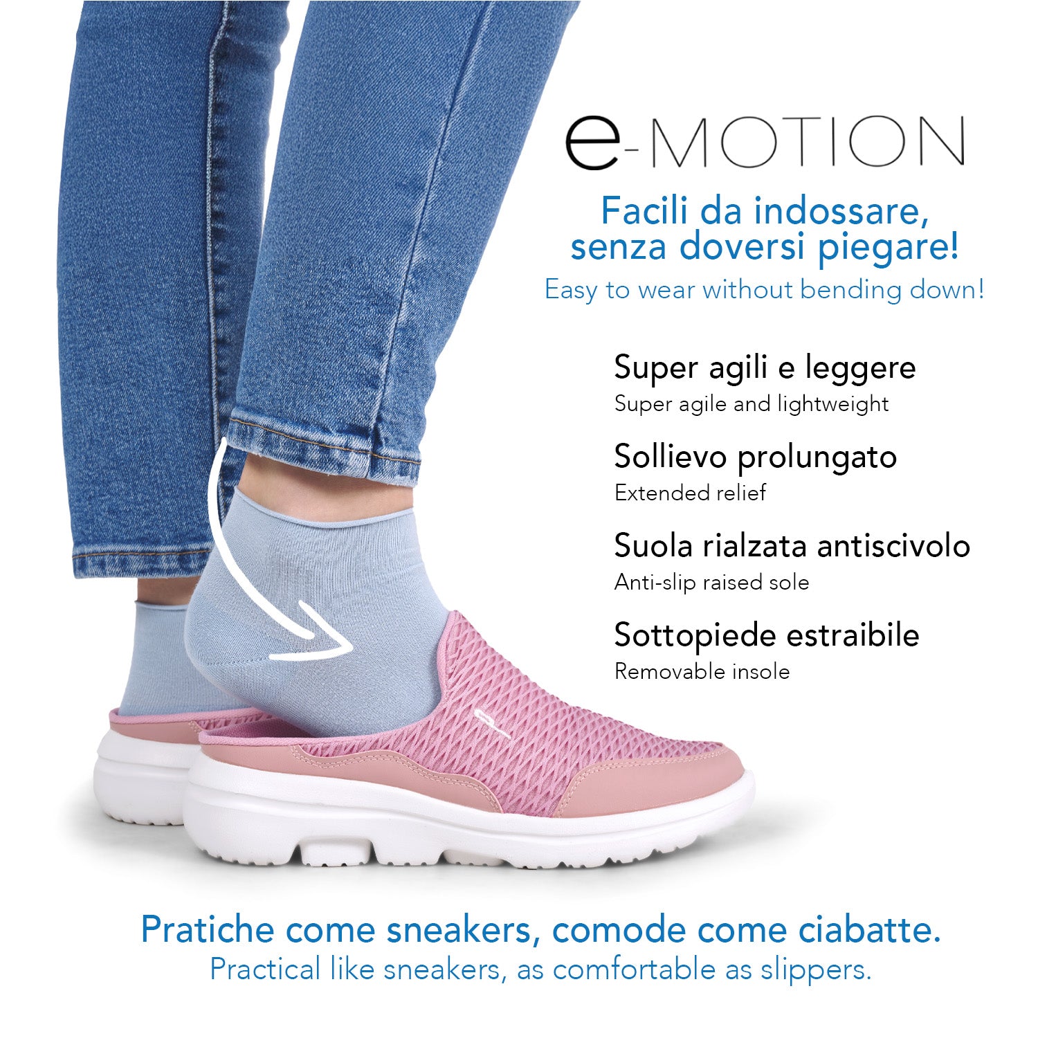 Ciabatte Slip-on Motion Donna - Perletti