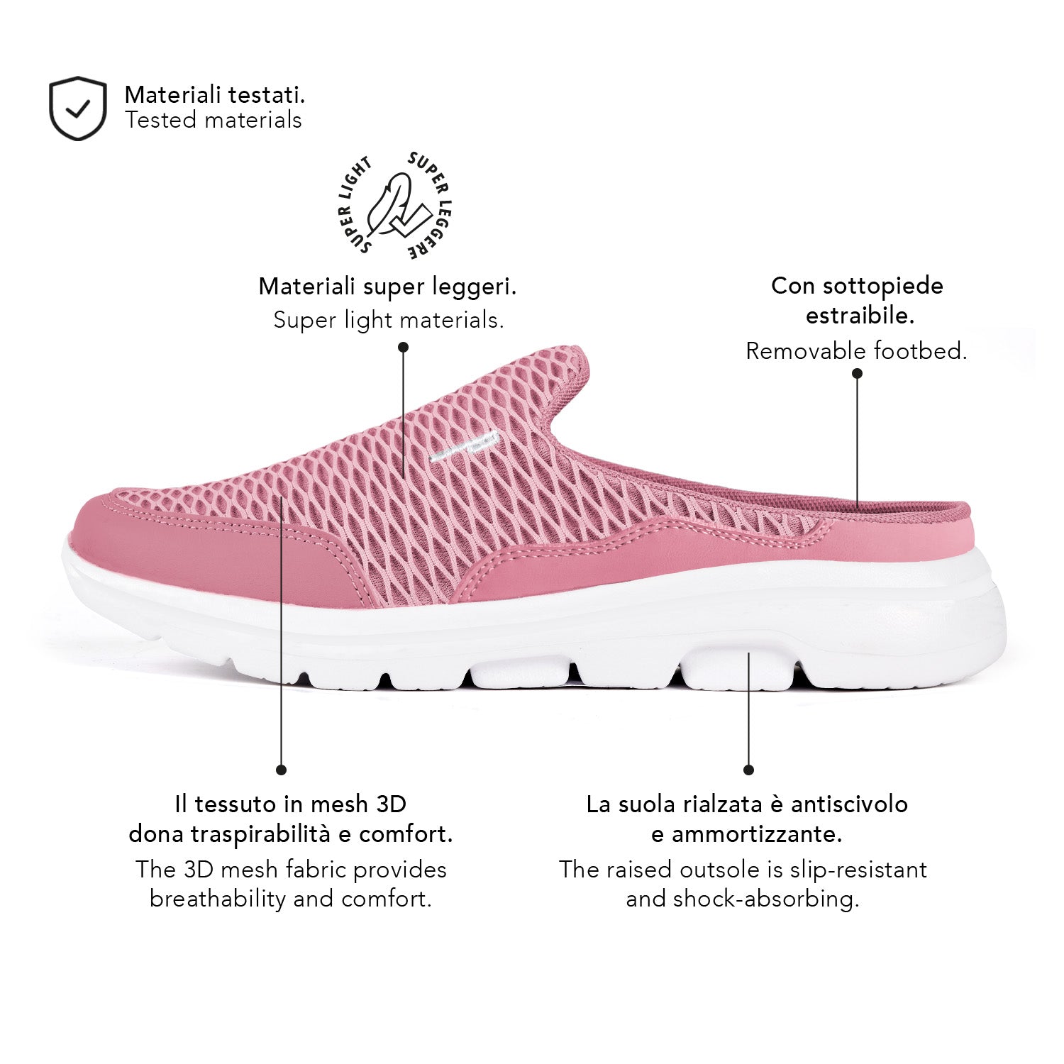 Ciabatte Slip-on Motion Donna - Perletti