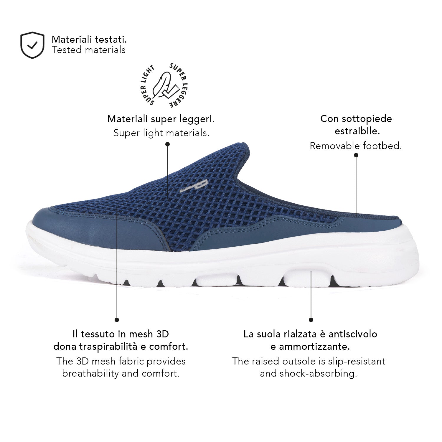 Ciabatte Slip-on Motion Uomo - Perletti