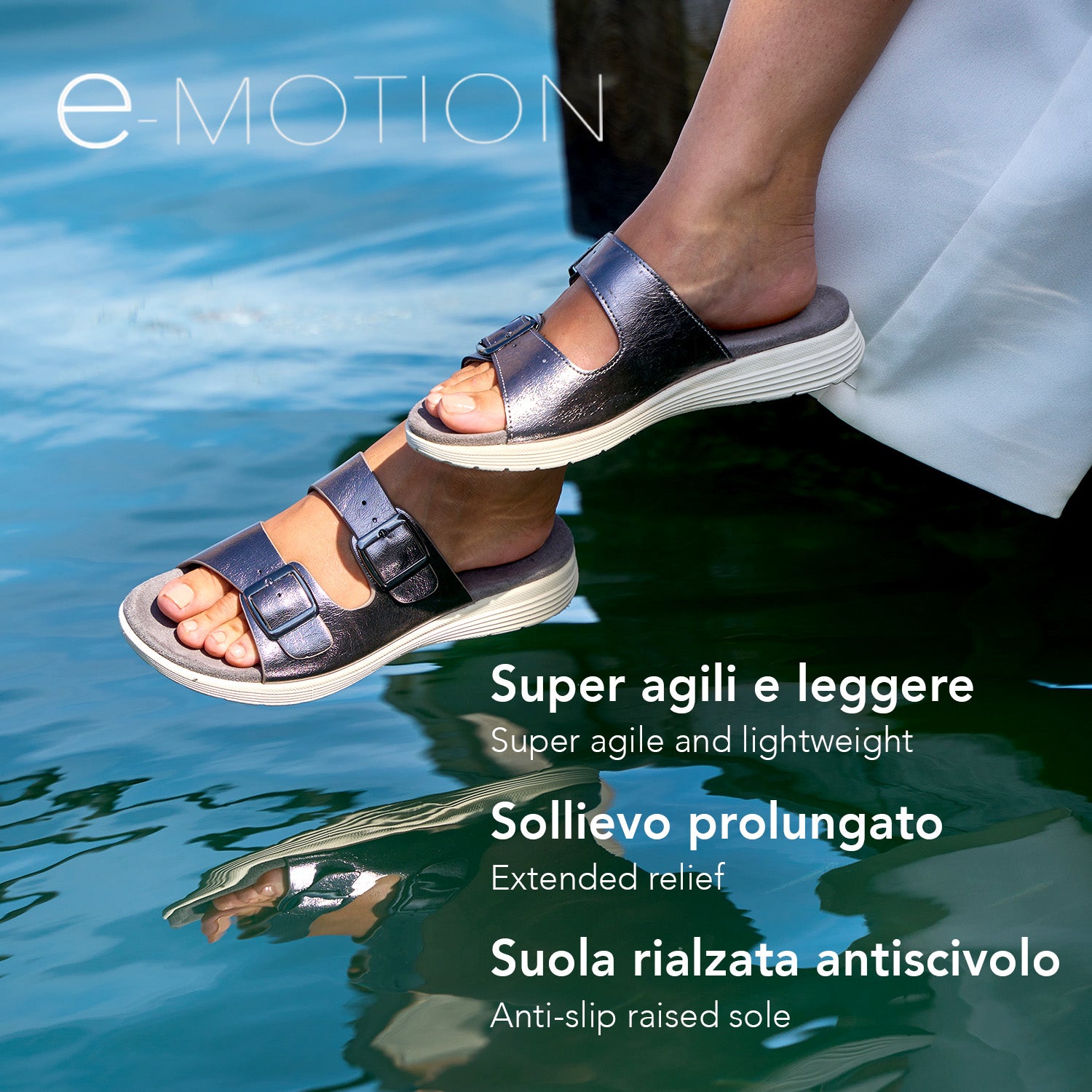 Ciabatte Motion Doppia Fibbia - Perletti