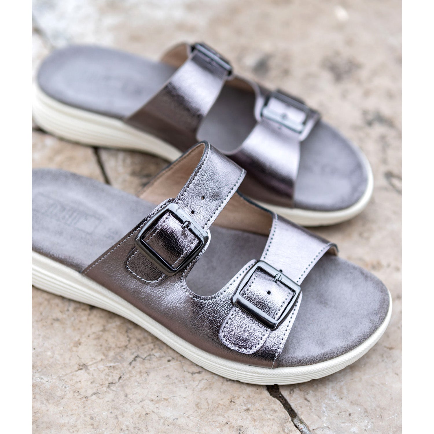 Ciabatte Motion Doppia Fibbia - Perletti