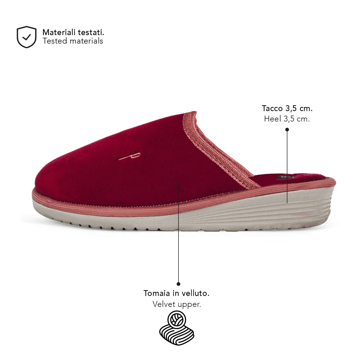 Pantofole Classic Effetto Velluto - Perletti