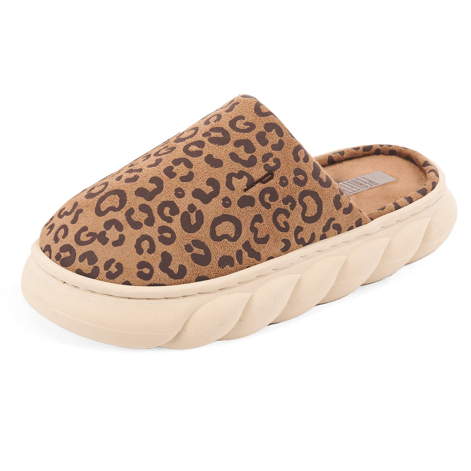 Pantofole Leopardate con Suola Platform - Perletti