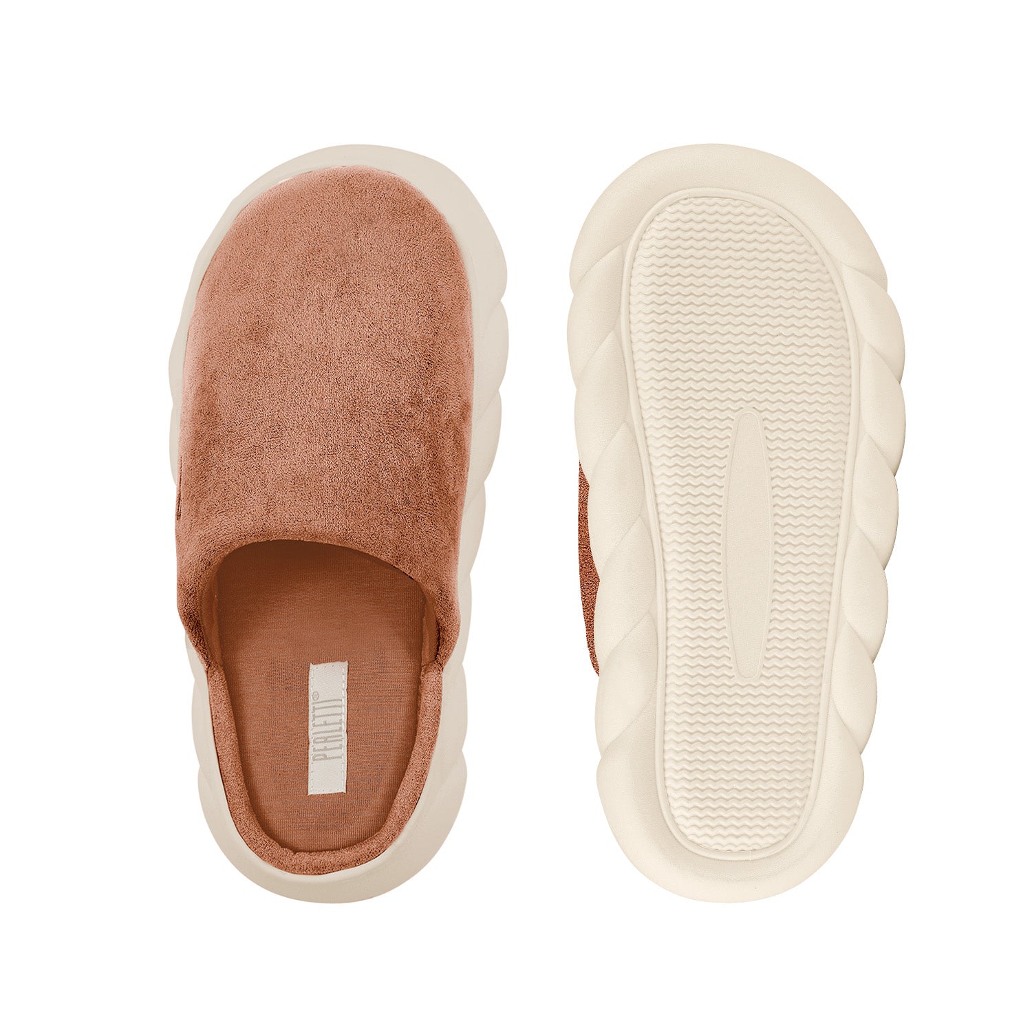 Pantofole Scamosciate con Suola Platform - Perletti