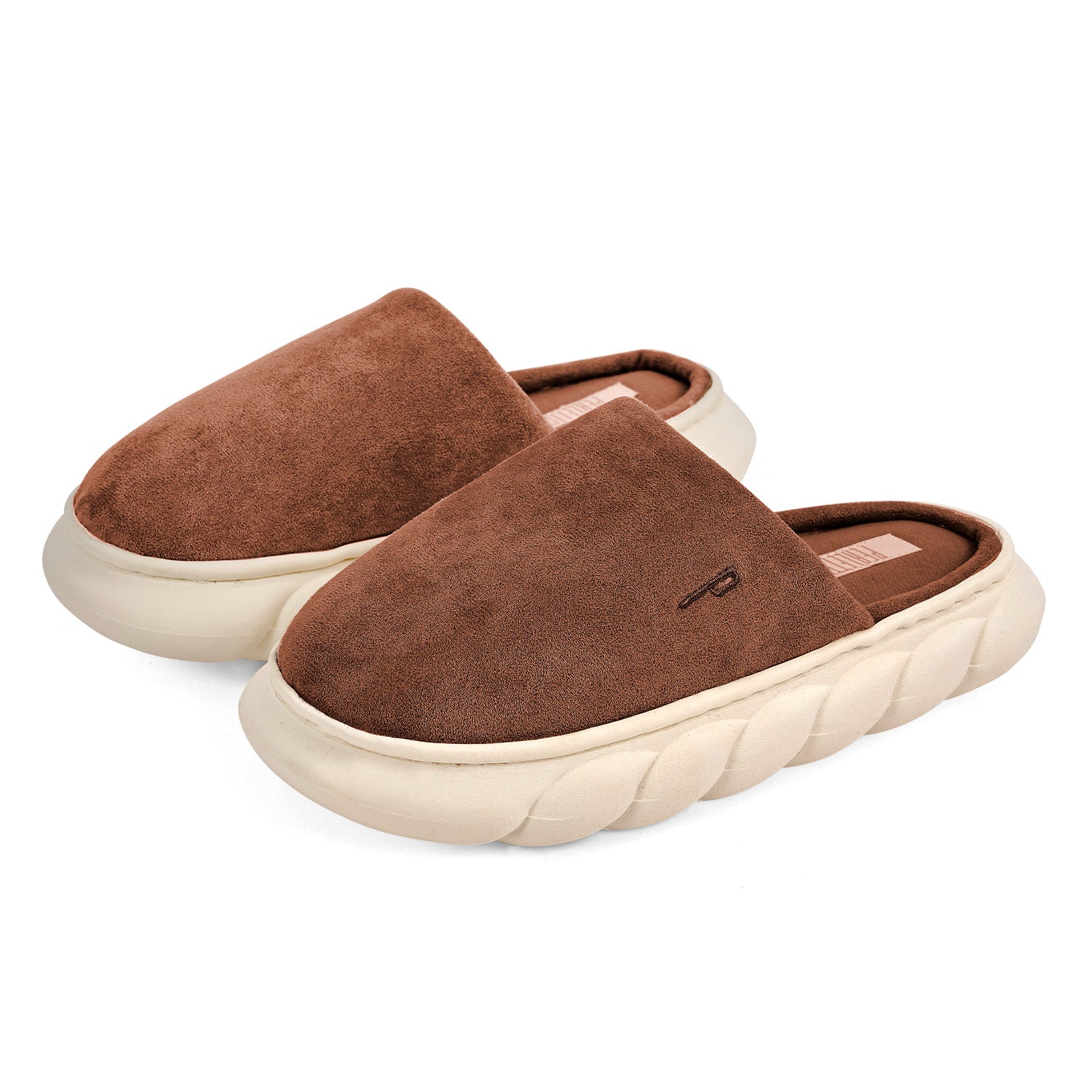 Pantofole Scamosciate con Suola Platform - Perletti