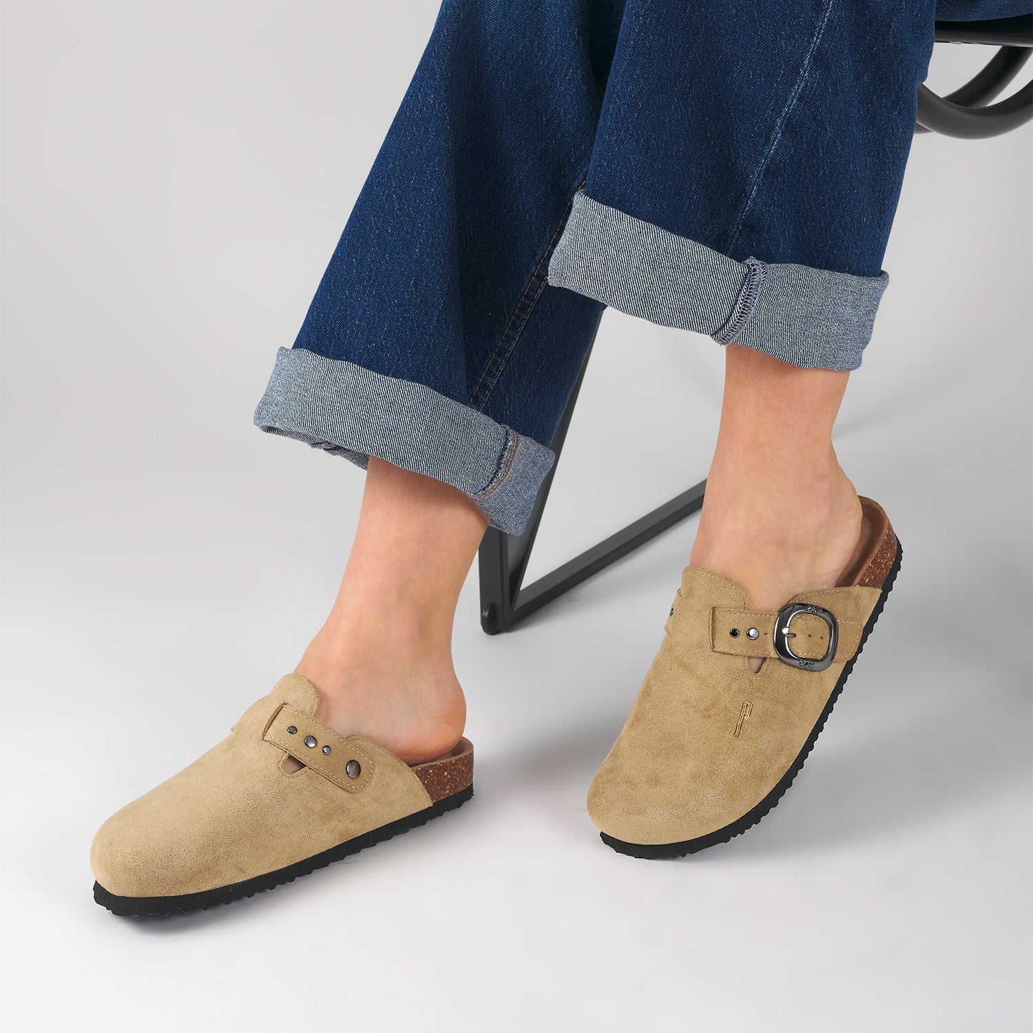 Ciabatte Comfort con Borchie - Perletti