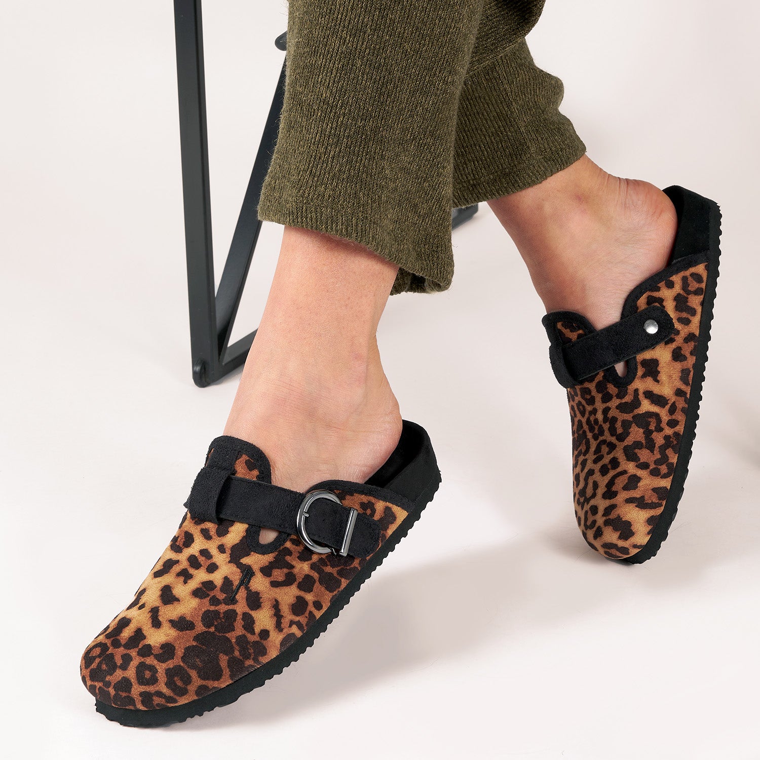 Ciabatte Comfort Leopardate - Perletti