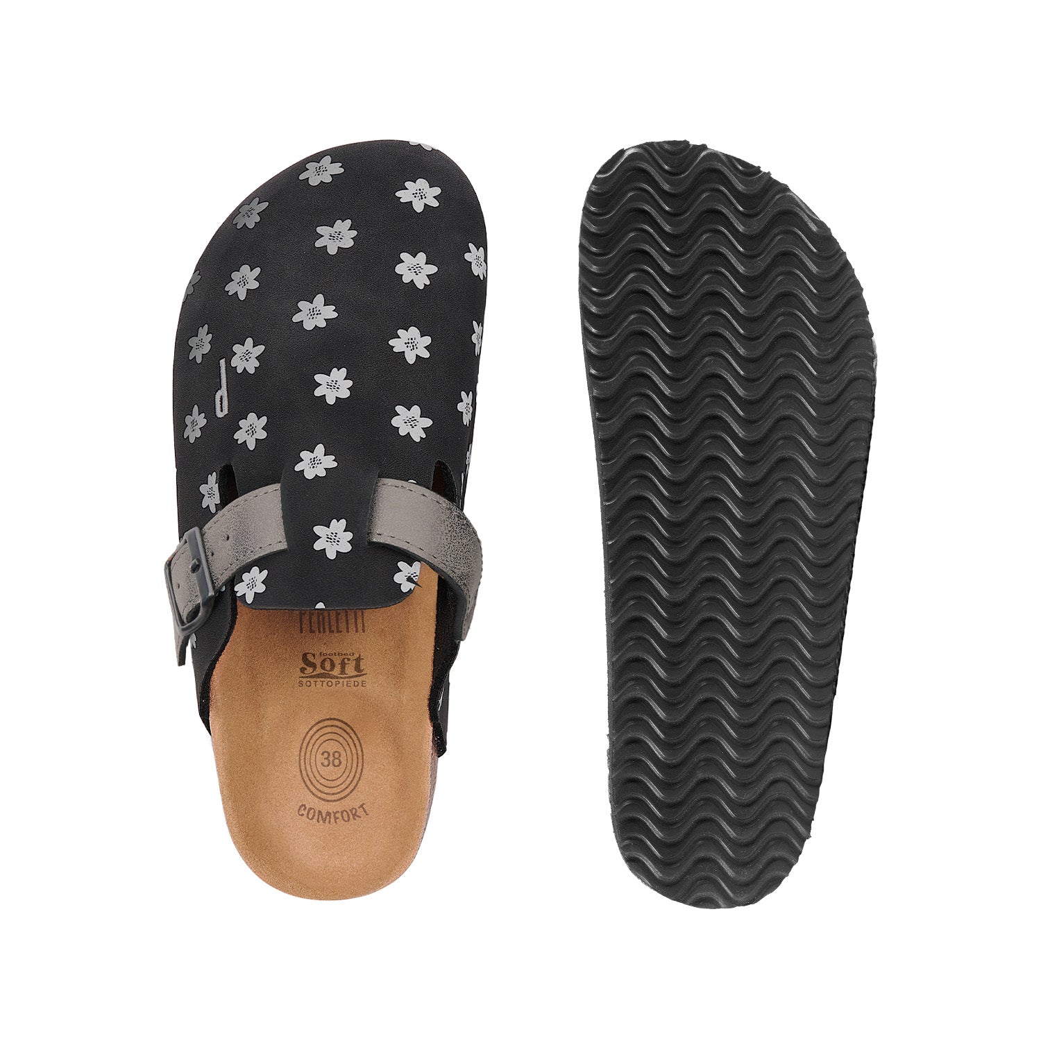 Pantofole Comfort Donna Fantasia Fiore - Perletti