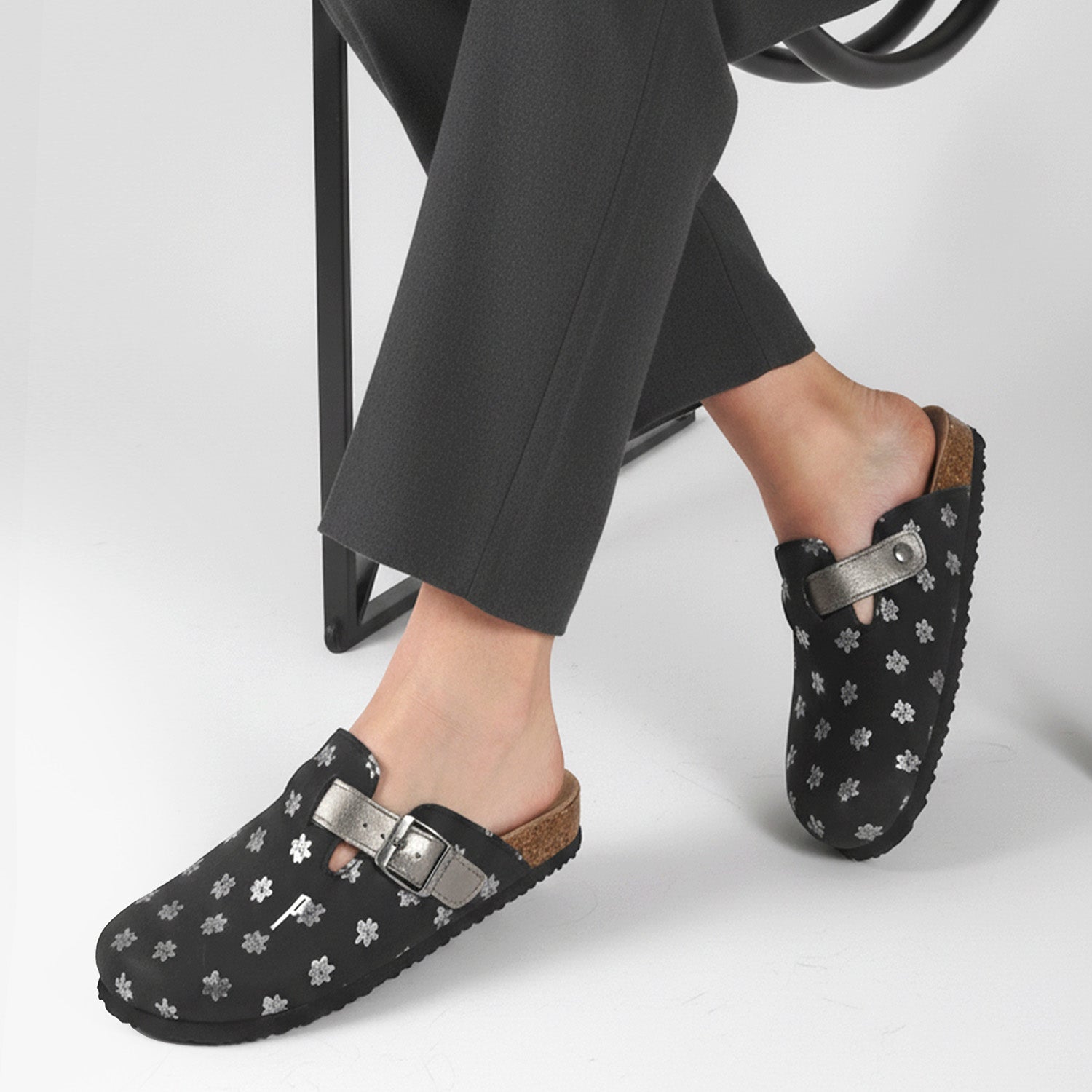 Pantofole Comfort Donna Fantasia Fiore - Perletti
