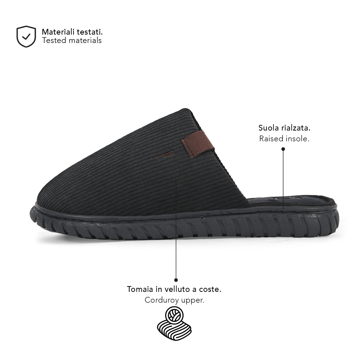 Pantofole in Velluto Uomo - Perletti