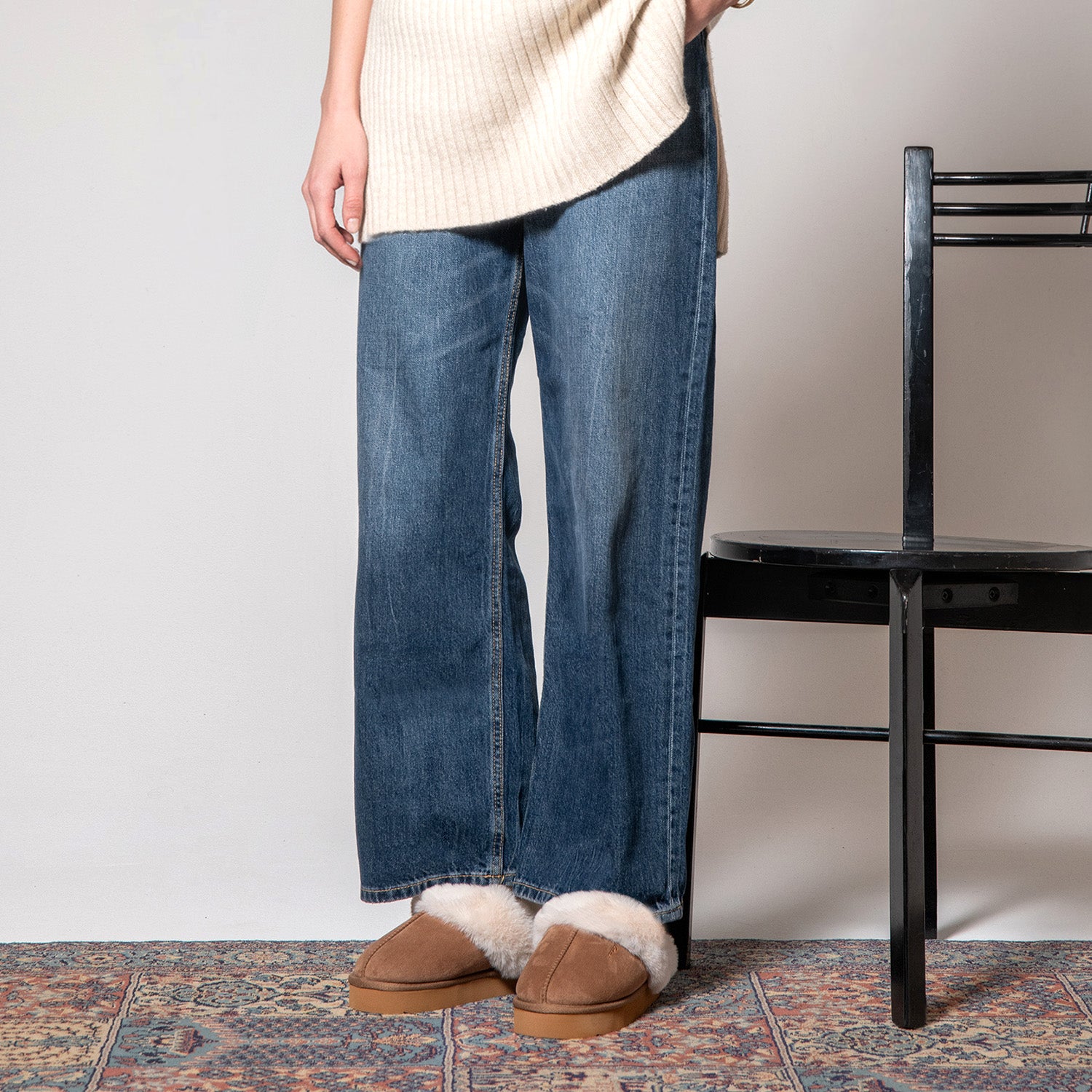 Pantofole Platform con Pelo - Perletti